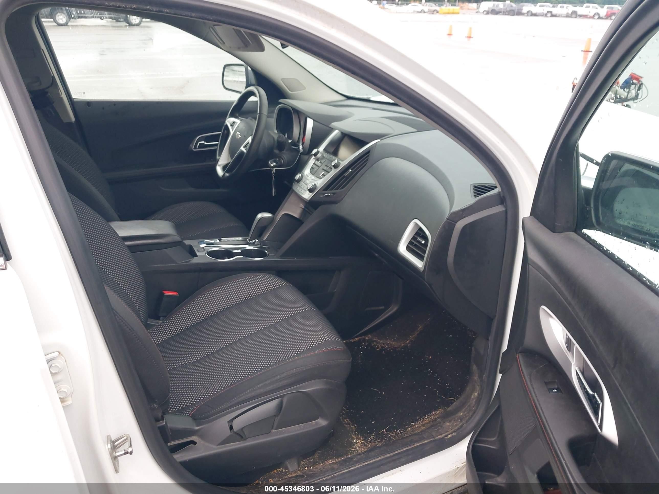 2015 Chevrolet Equinox Lt White vin: 2GNALBEK0F1130284