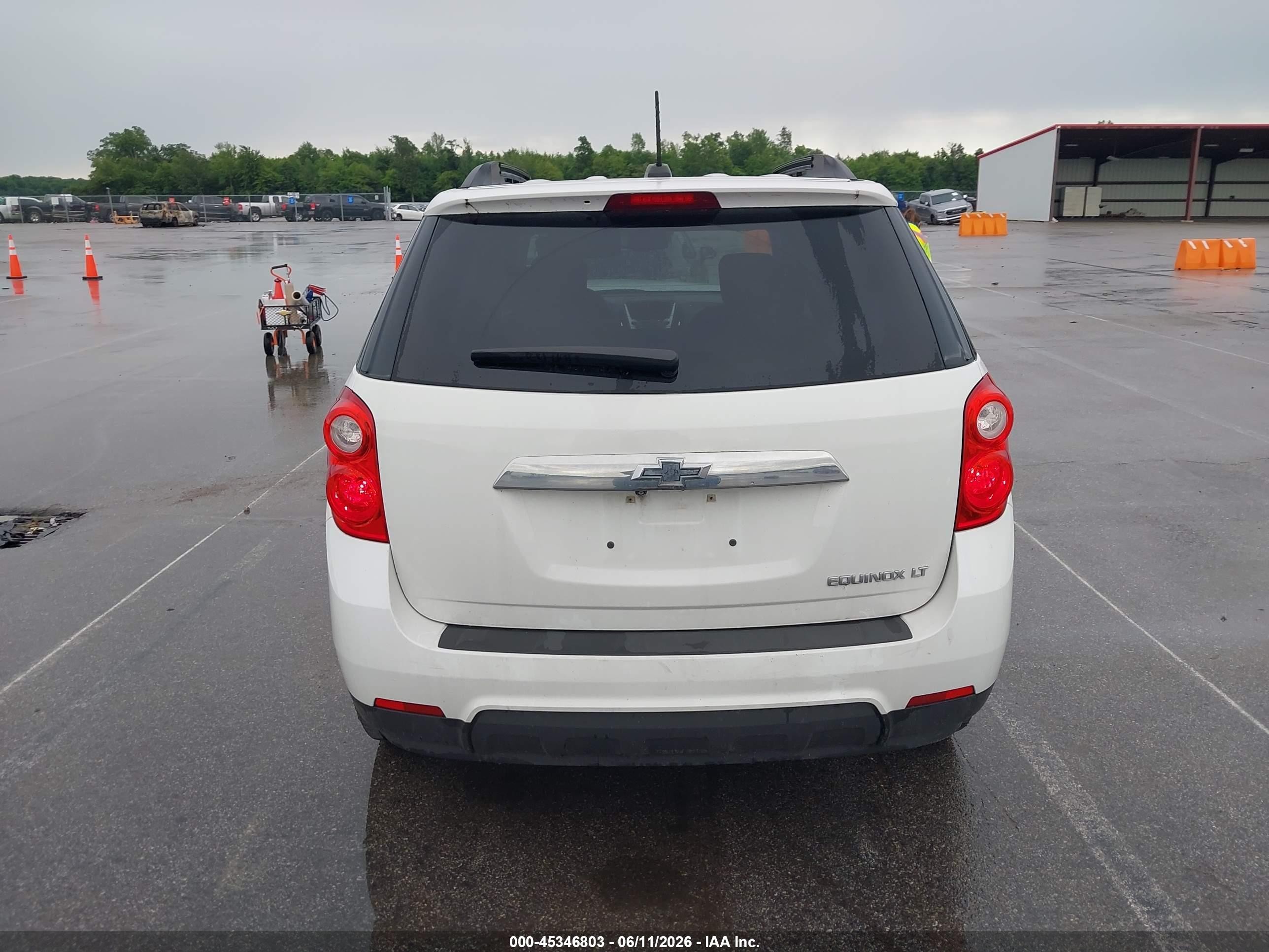 2015 Chevrolet Equinox Lt White vin: 2GNALBEK0F1130284