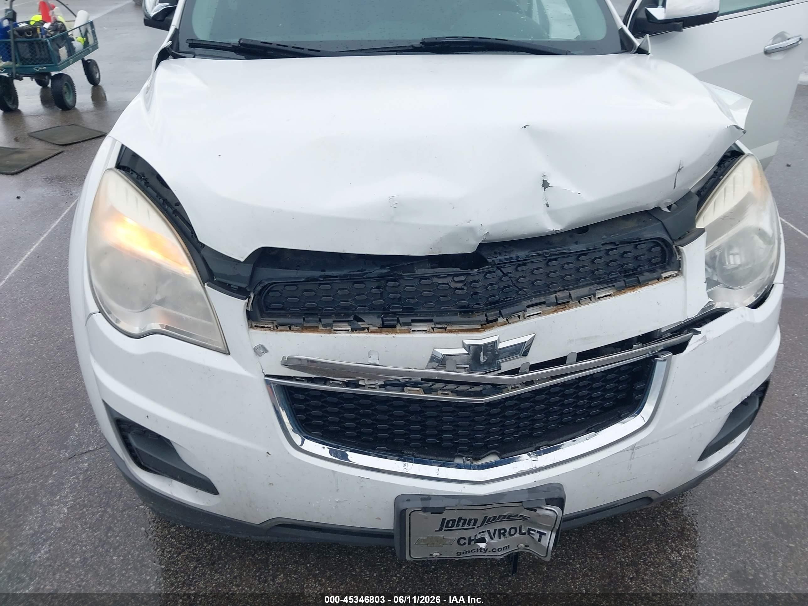 2015 Chevrolet Equinox Lt White vin: 2GNALBEK0F1130284