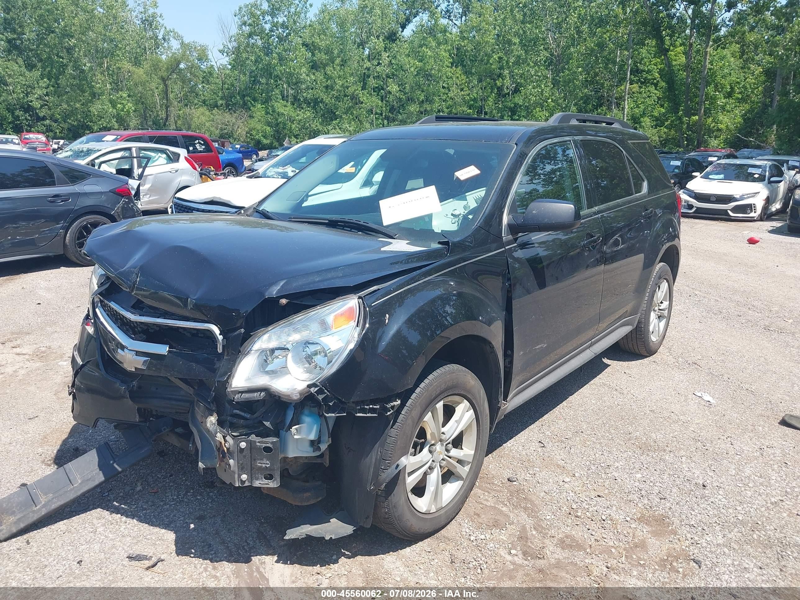 2015 Chevrolet Equinox Lt Black vin: 2GNALBEK0F1163432