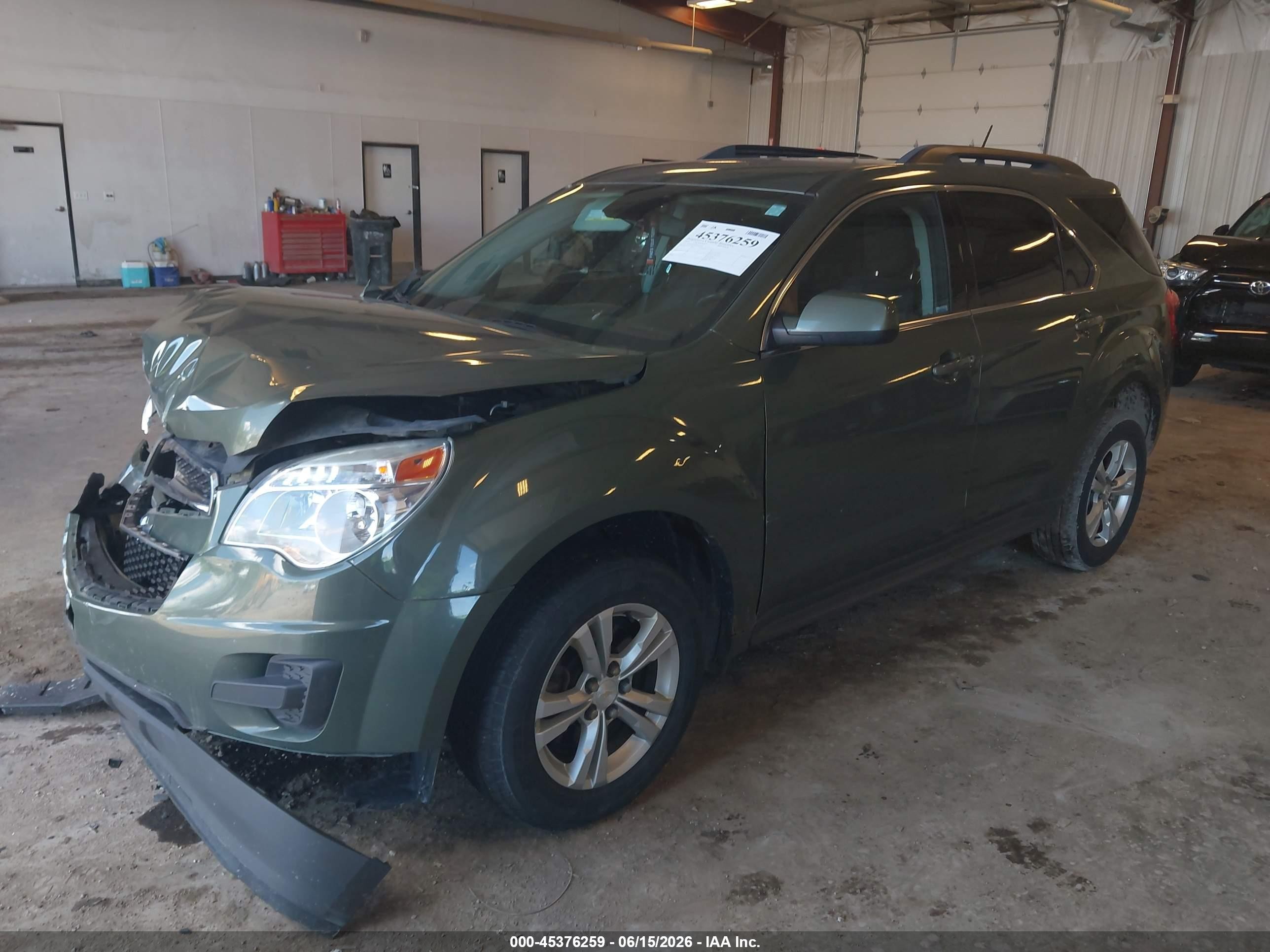 2015 Chevrolet Equinox Lt Green vin: 2GNALBEK0F6124682