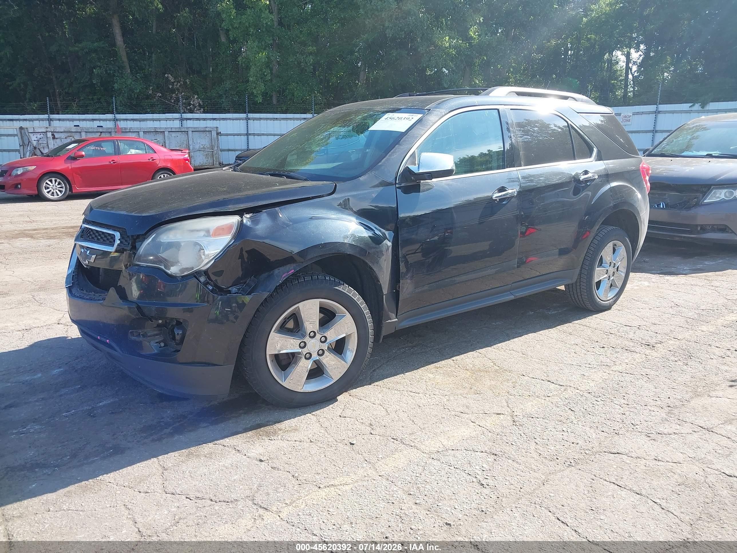 2015 Chevrolet Equinox Lt Черный vin: 2GNALBEK0F6176958