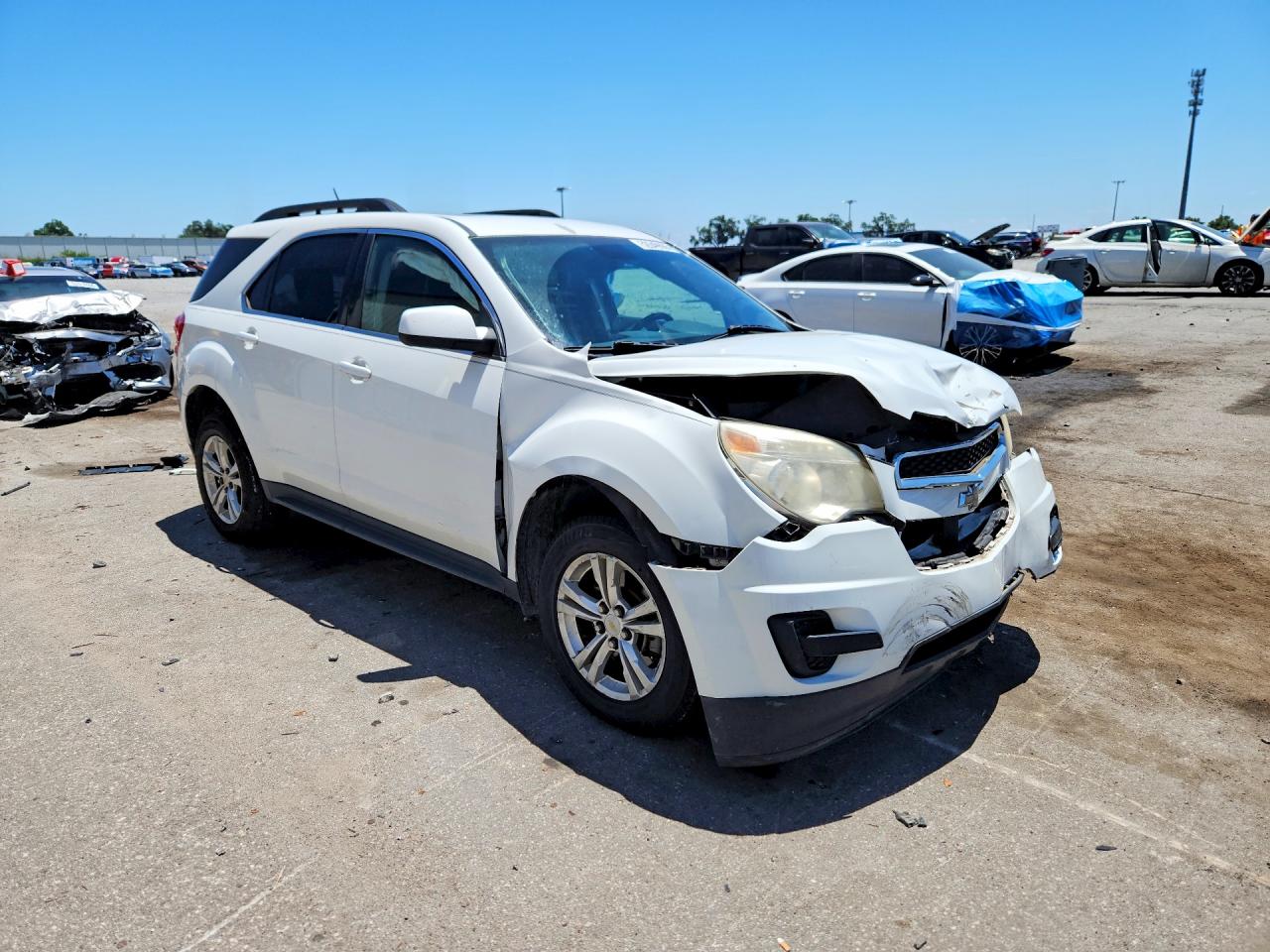 2015 Chevrolet Equinox Lt White vin: 2GNALBEK0F6194747