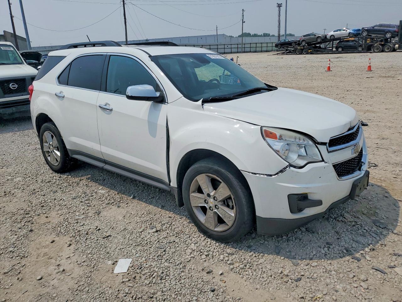 2015 Chevrolet Equinox Lt White vin: 2GNALBEK0F6314627