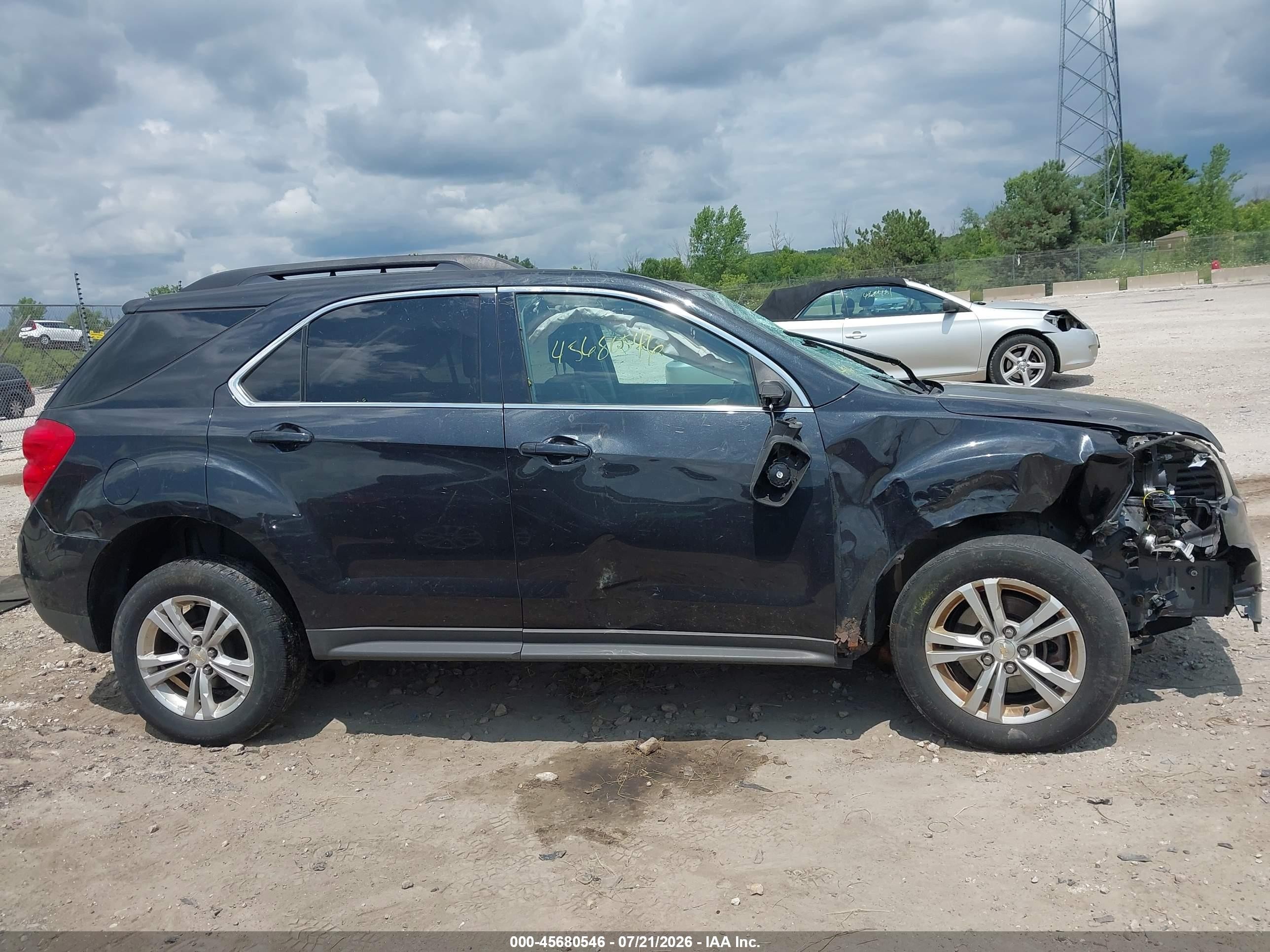 2015 Chevrolet Equinox Lt Black vin: 2GNALBEK0F6325918