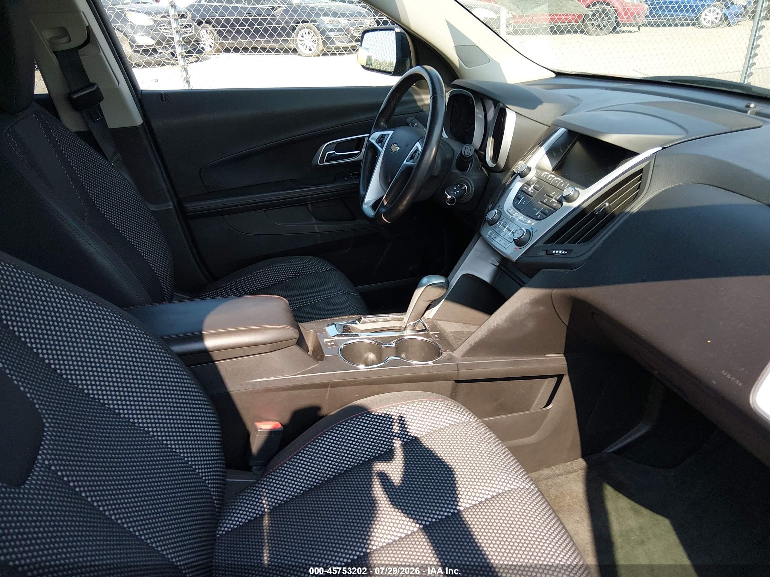 2015 Chevrolet Equinox Lt Black vin: 2GNALBEK0F6329192