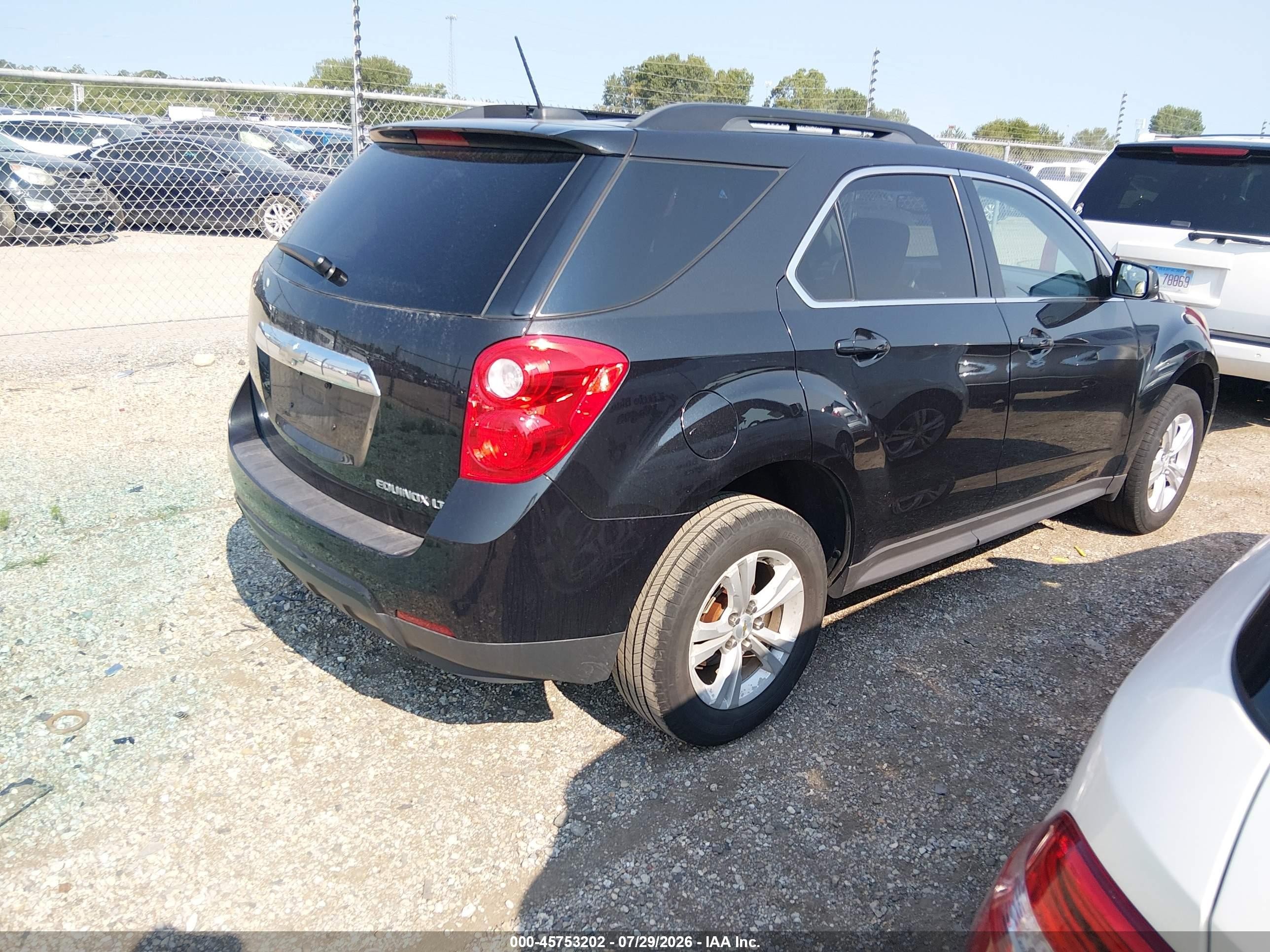 2015 Chevrolet Equinox Lt Black vin: 2GNALBEK0F6329192