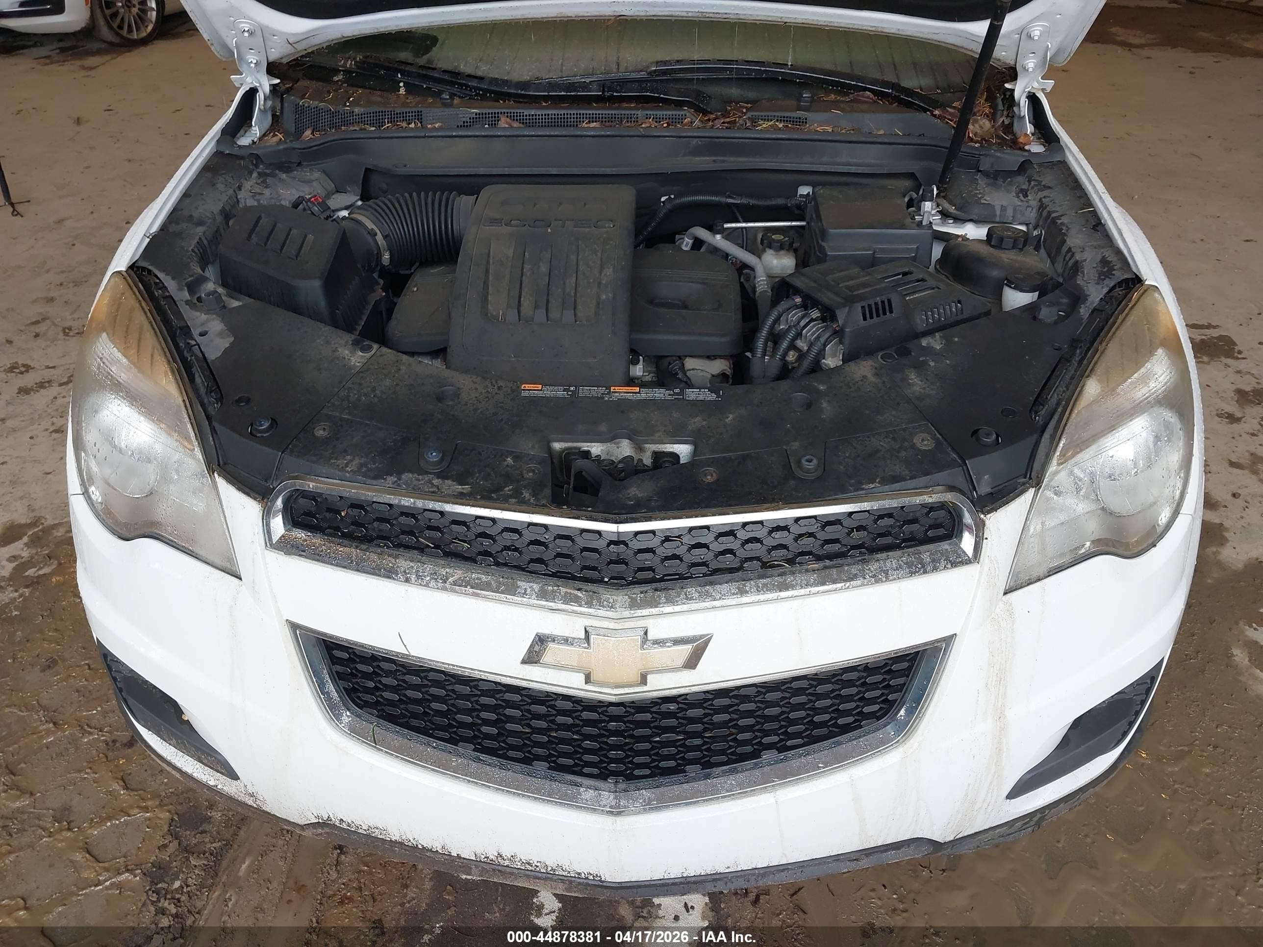 2015 Chevrolet Equinox 1lt White vin: 2GNALBEK0F6331010