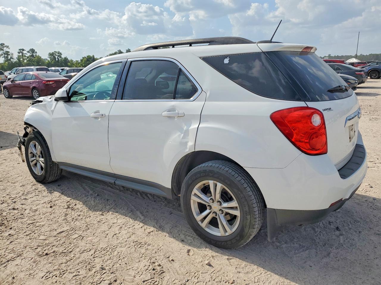 2015 Chevrolet Equinox Lt White vin: 2GNALBEK0F6370065