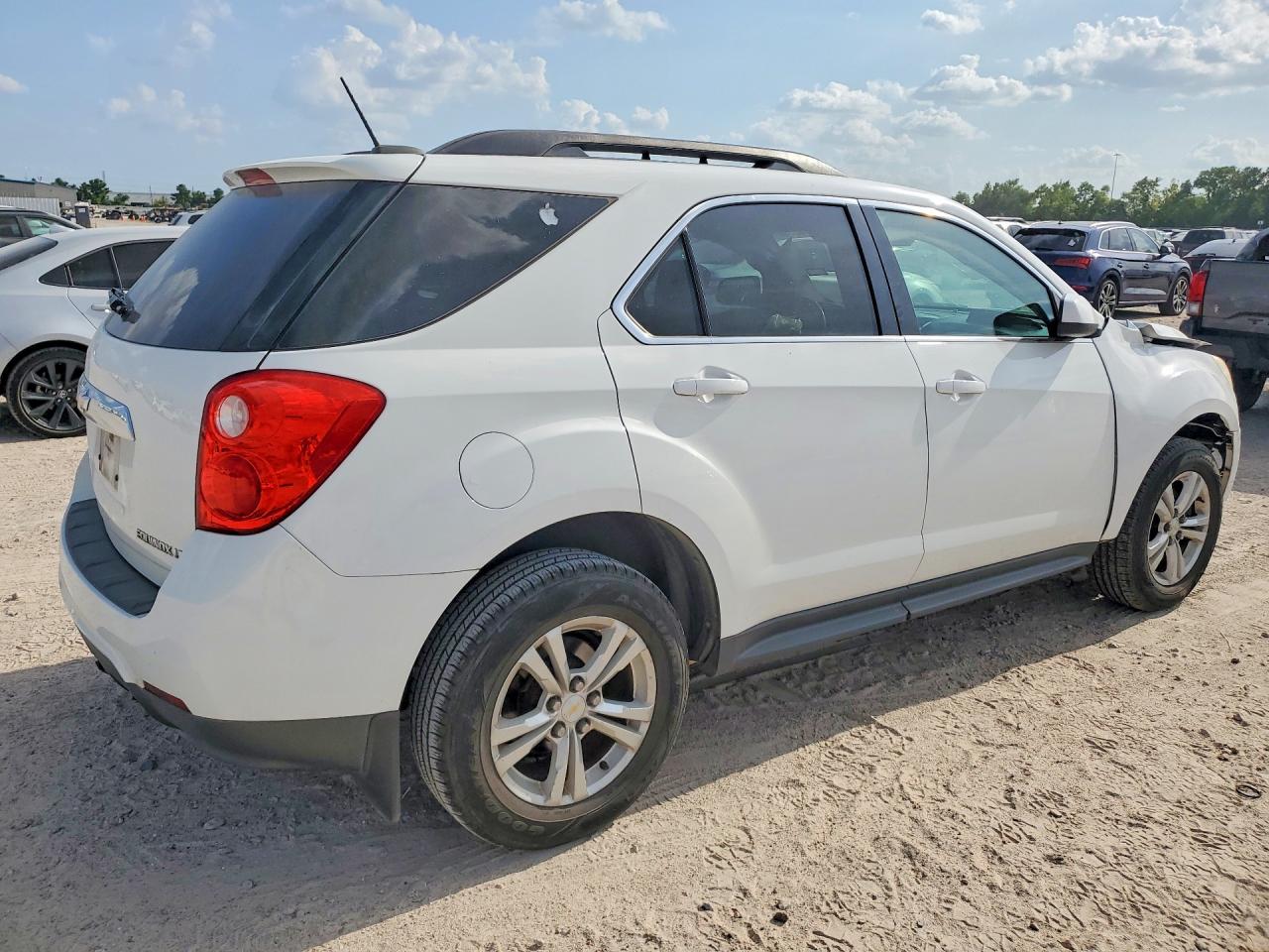 2015 Chevrolet Equinox Lt White vin: 2GNALBEK0F6370065