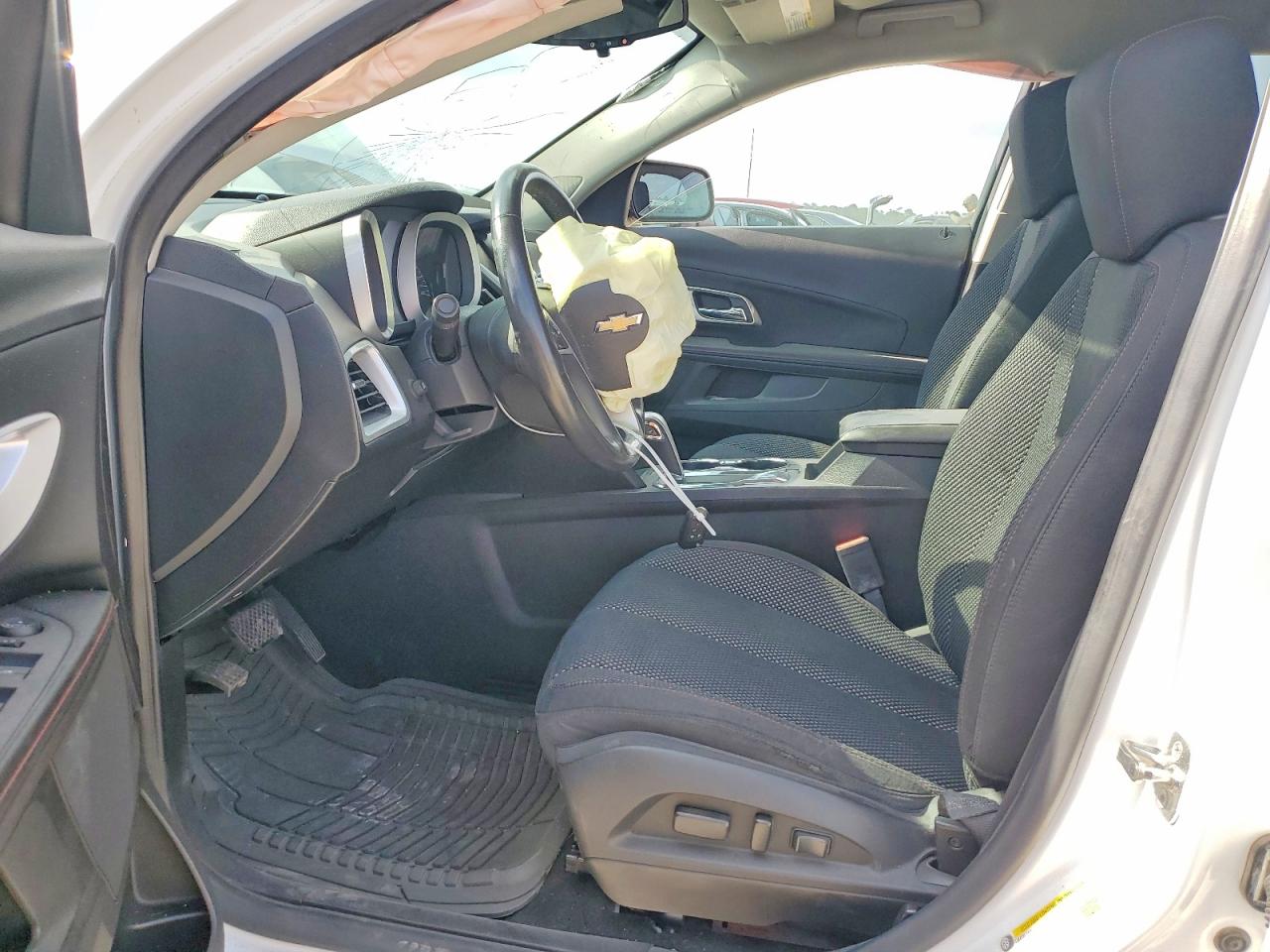 2015 Chevrolet Equinox Lt White vin: 2GNALBEK0F6370065
