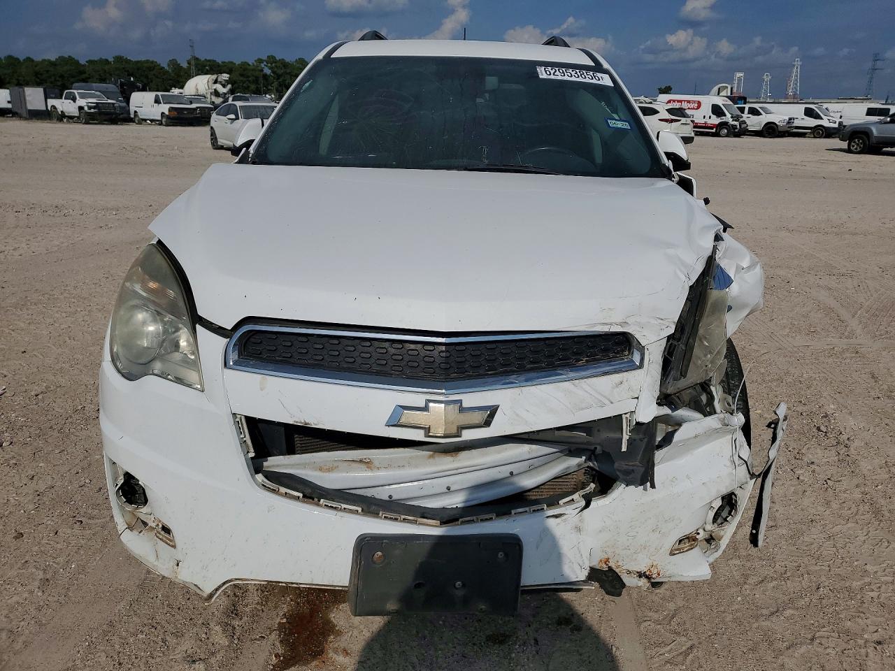 2015 Chevrolet Equinox Lt White vin: 2GNALBEK0F6370065
