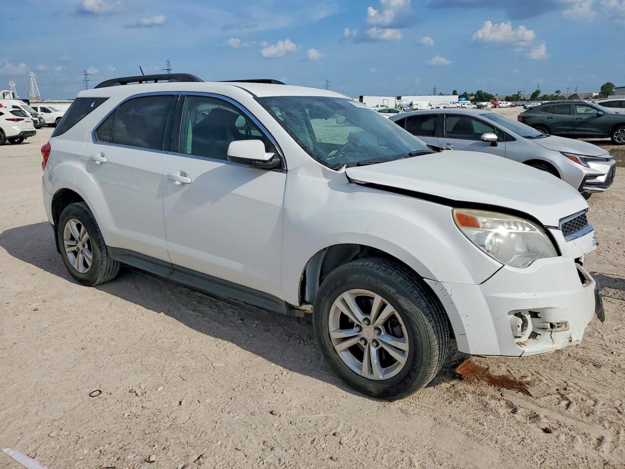 2015 Chevrolet Equinox Lt White vin: 2GNALBEK0F6370065