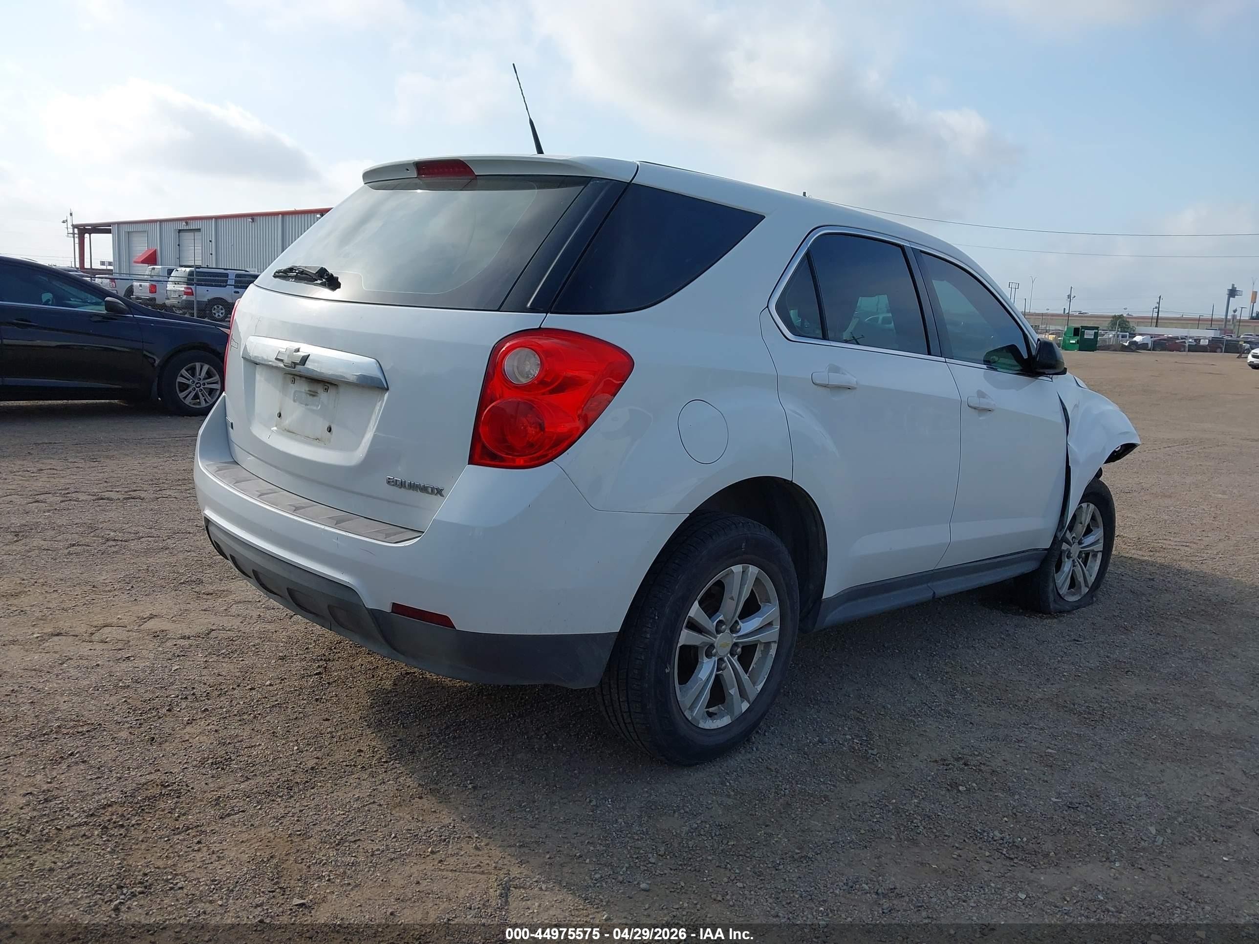 2012 Chevrolet Equinox Ls White vin: 2GNALBEK1C1113862