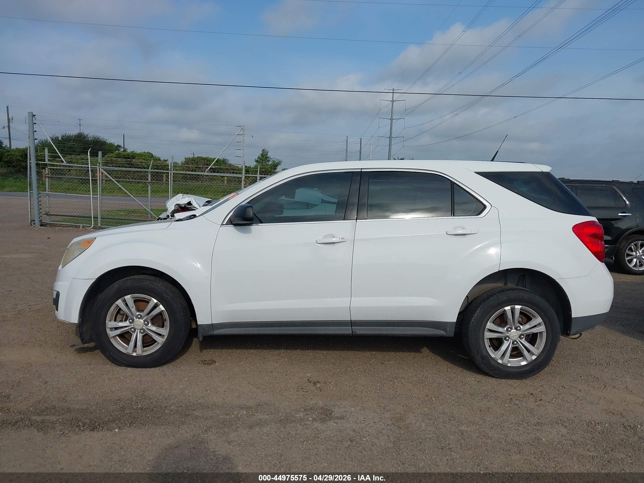 2012 Chevrolet Equinox Ls White vin: 2GNALBEK1C1113862