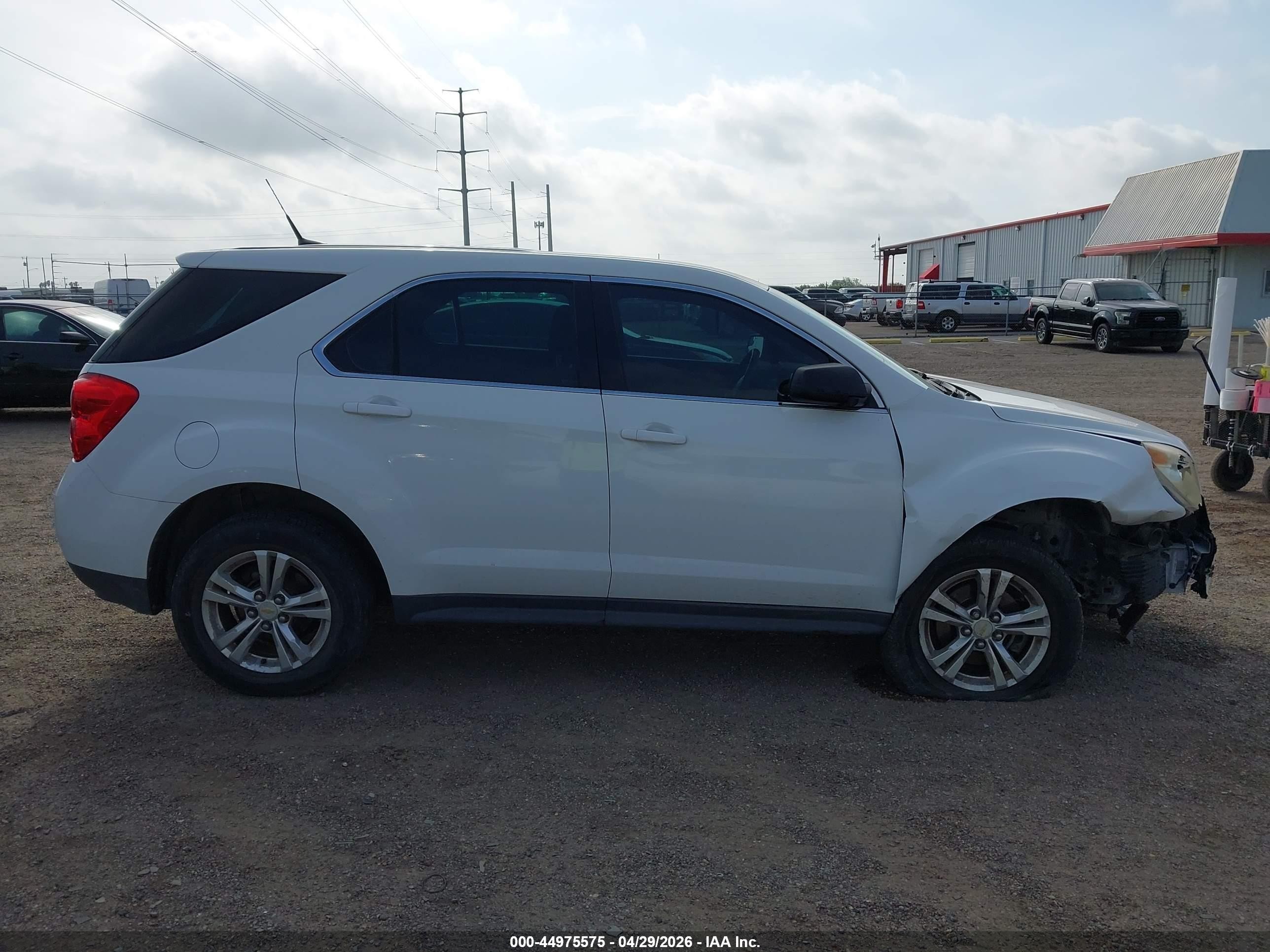 2012 Chevrolet Equinox Ls White vin: 2GNALBEK1C1113862