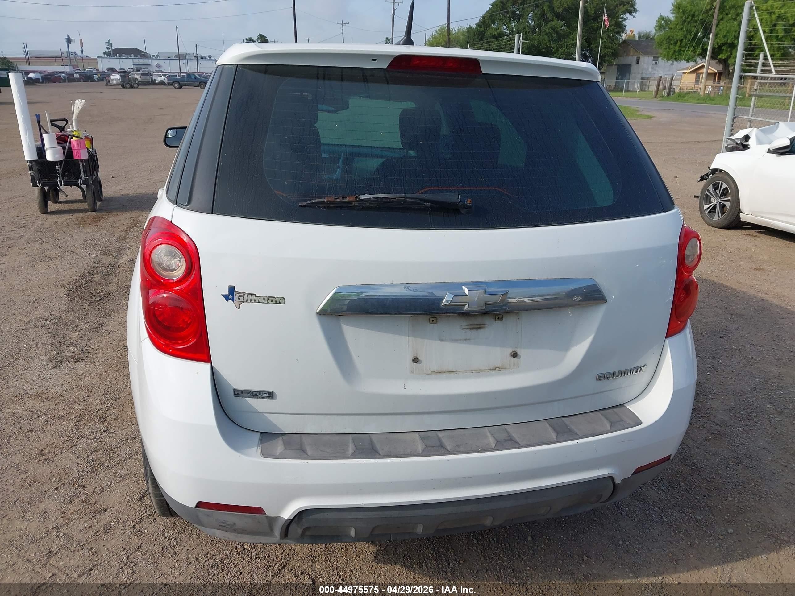 2012 Chevrolet Equinox Ls White vin: 2GNALBEK1C1113862