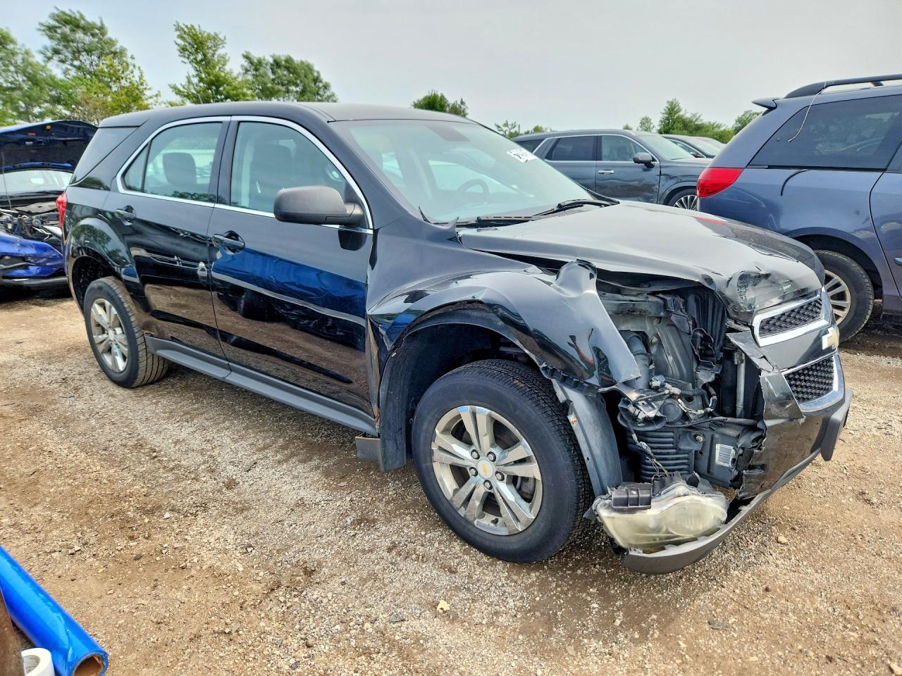2012 Chevrolet Equinox Ls Black vin: 2GNALBEK1C1287673