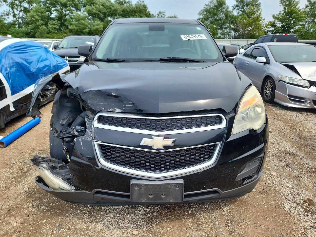 2012 Chevrolet Equinox Ls Black vin: 2GNALBEK1C1287673