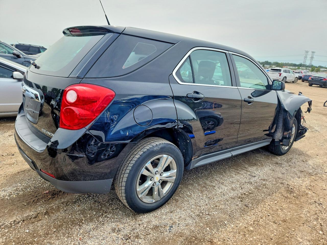 2012 Chevrolet Equinox Ls Black vin: 2GNALBEK1C1287673