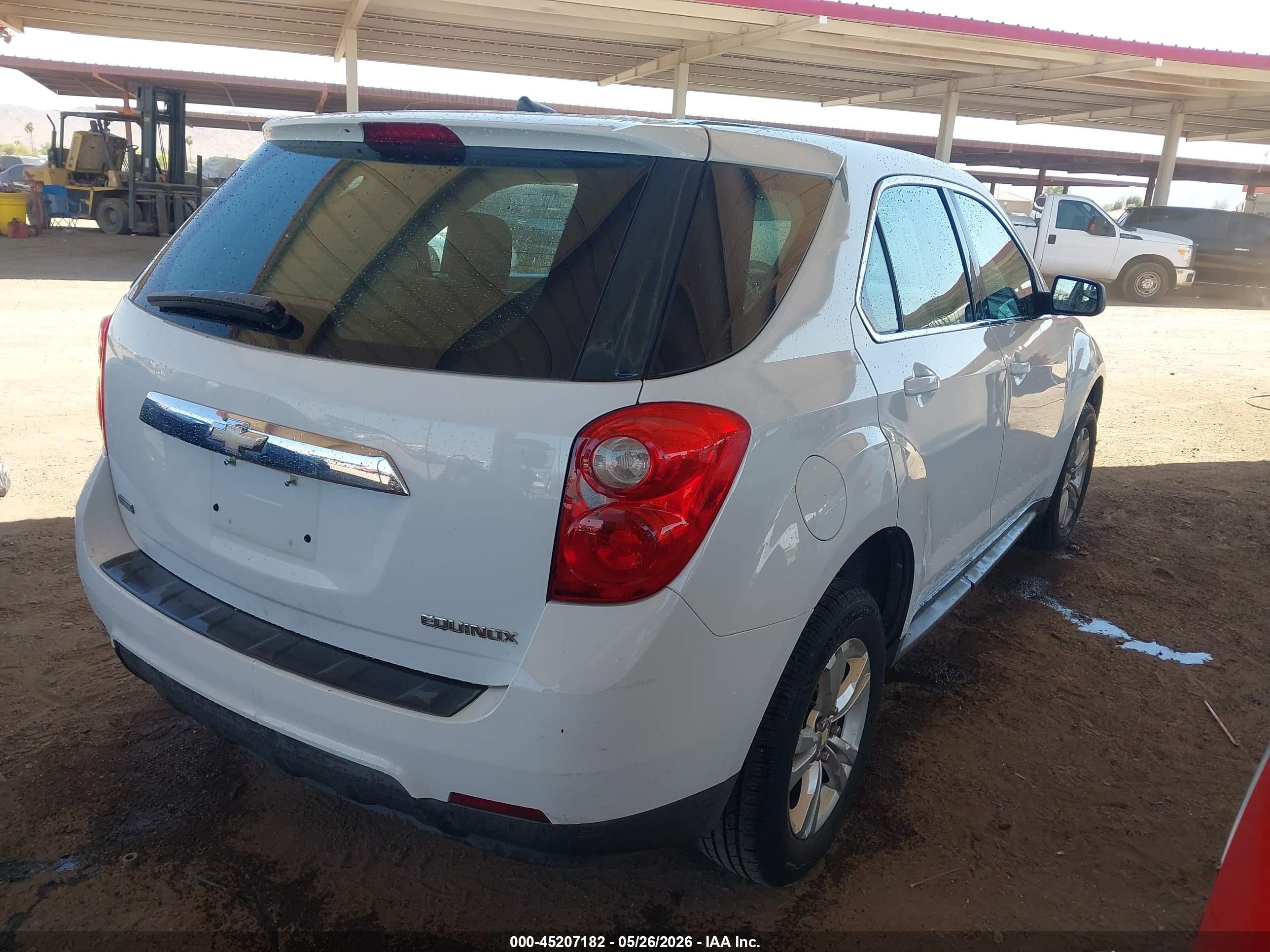 2012 Chevrolet Equinox Ls White vin: 2GNALBEK1C6130177