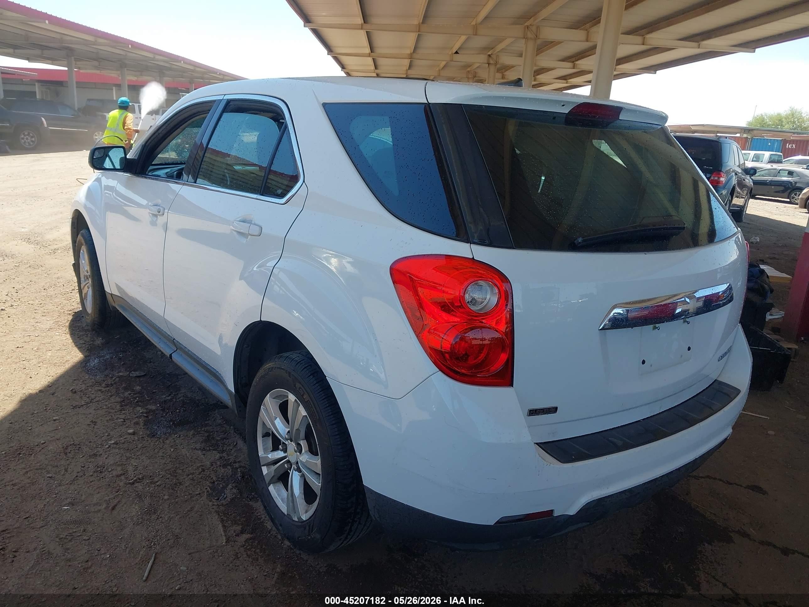 2012 Chevrolet Equinox Ls White vin: 2GNALBEK1C6130177