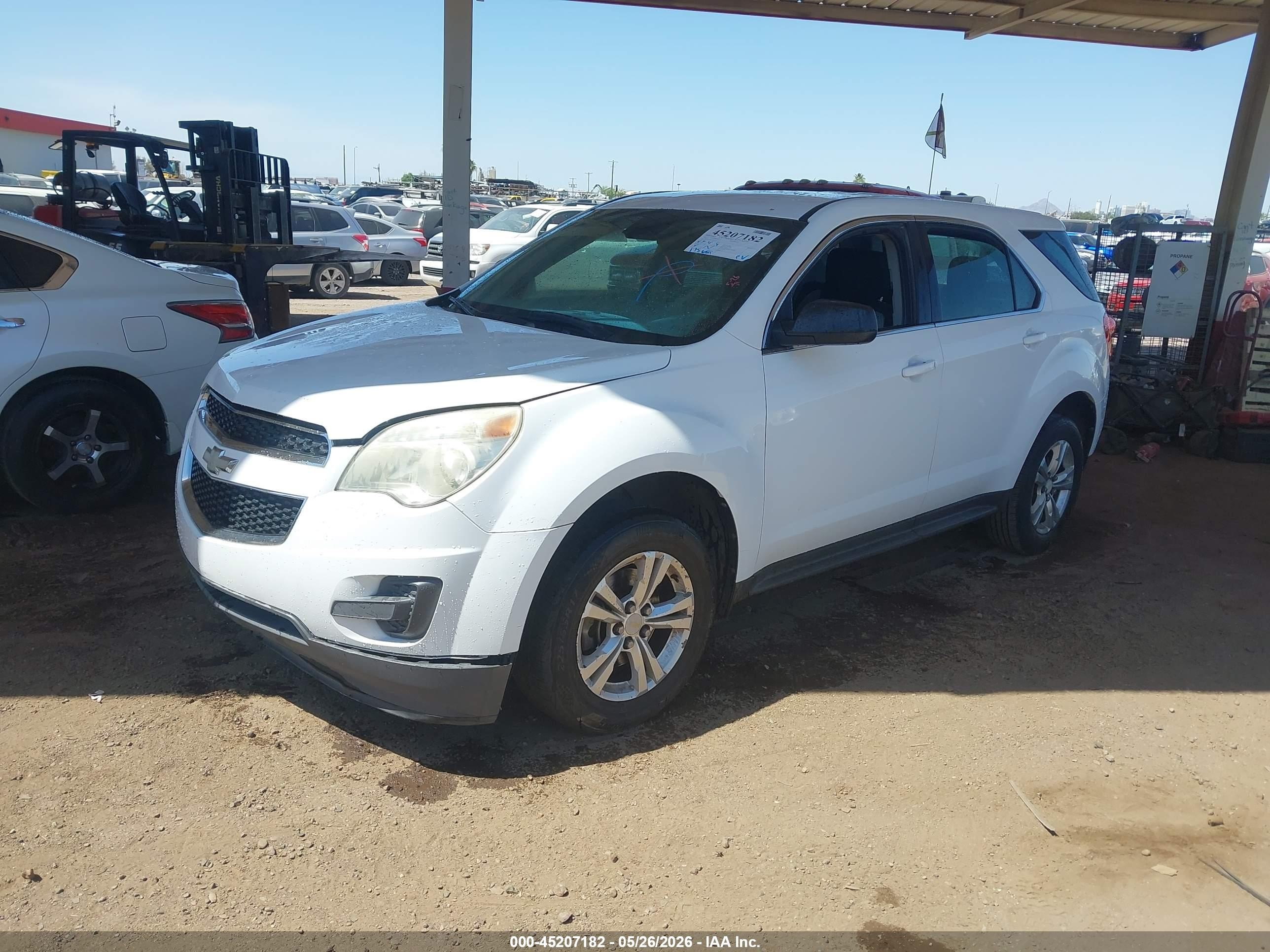 2012 Chevrolet Equinox Ls White vin: 2GNALBEK1C6130177