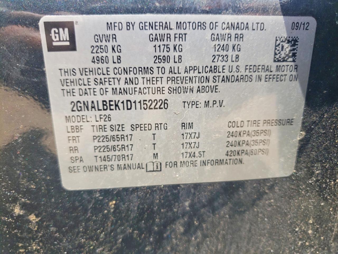 2013 Chevrolet Equinox Ls Gray vin: 2GNALBEK1D1152226