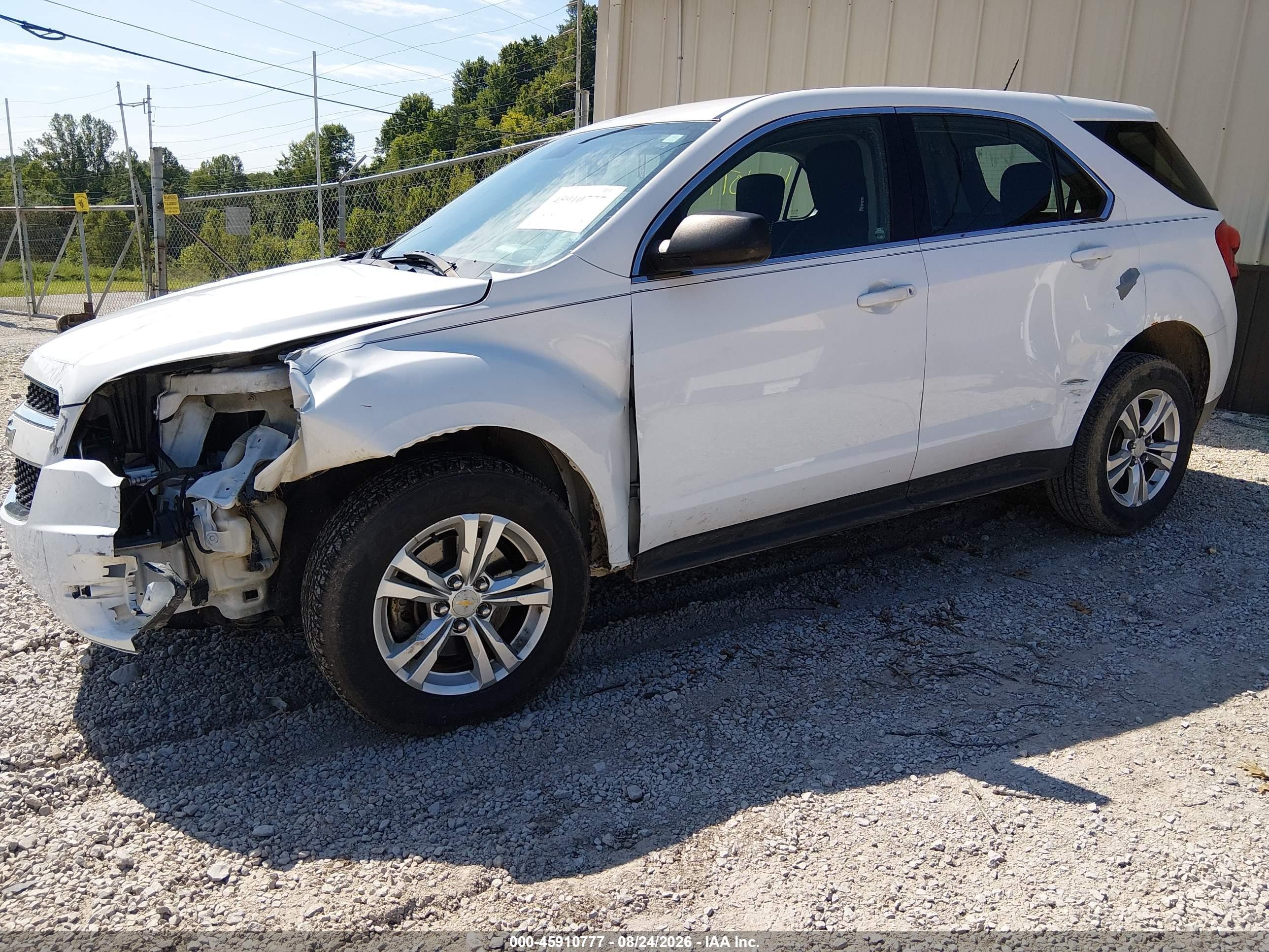 2013 Chevrolet Equinox Ls White vin: 2GNALBEK1D6208751