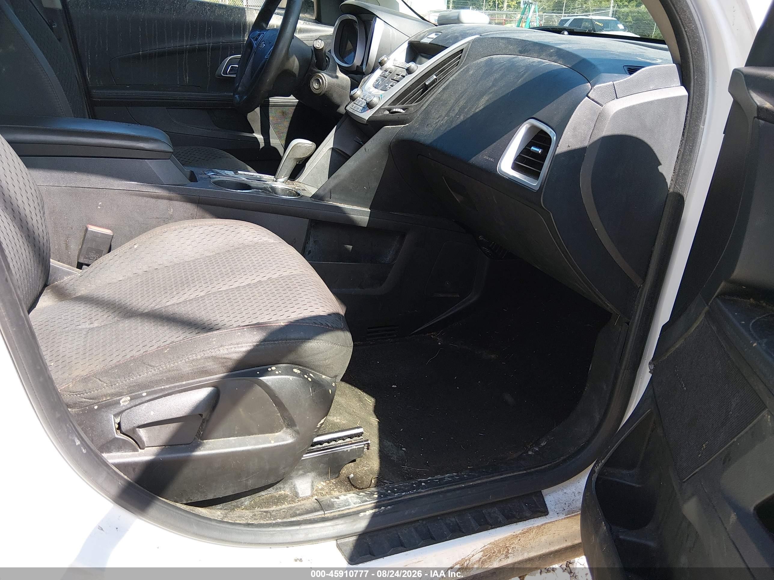 2013 Chevrolet Equinox Ls White vin: 2GNALBEK1D6208751