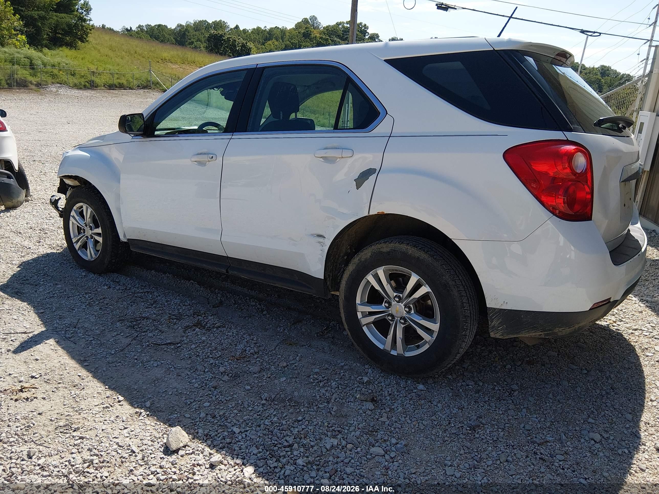 2013 Chevrolet Equinox Ls White vin: 2GNALBEK1D6208751