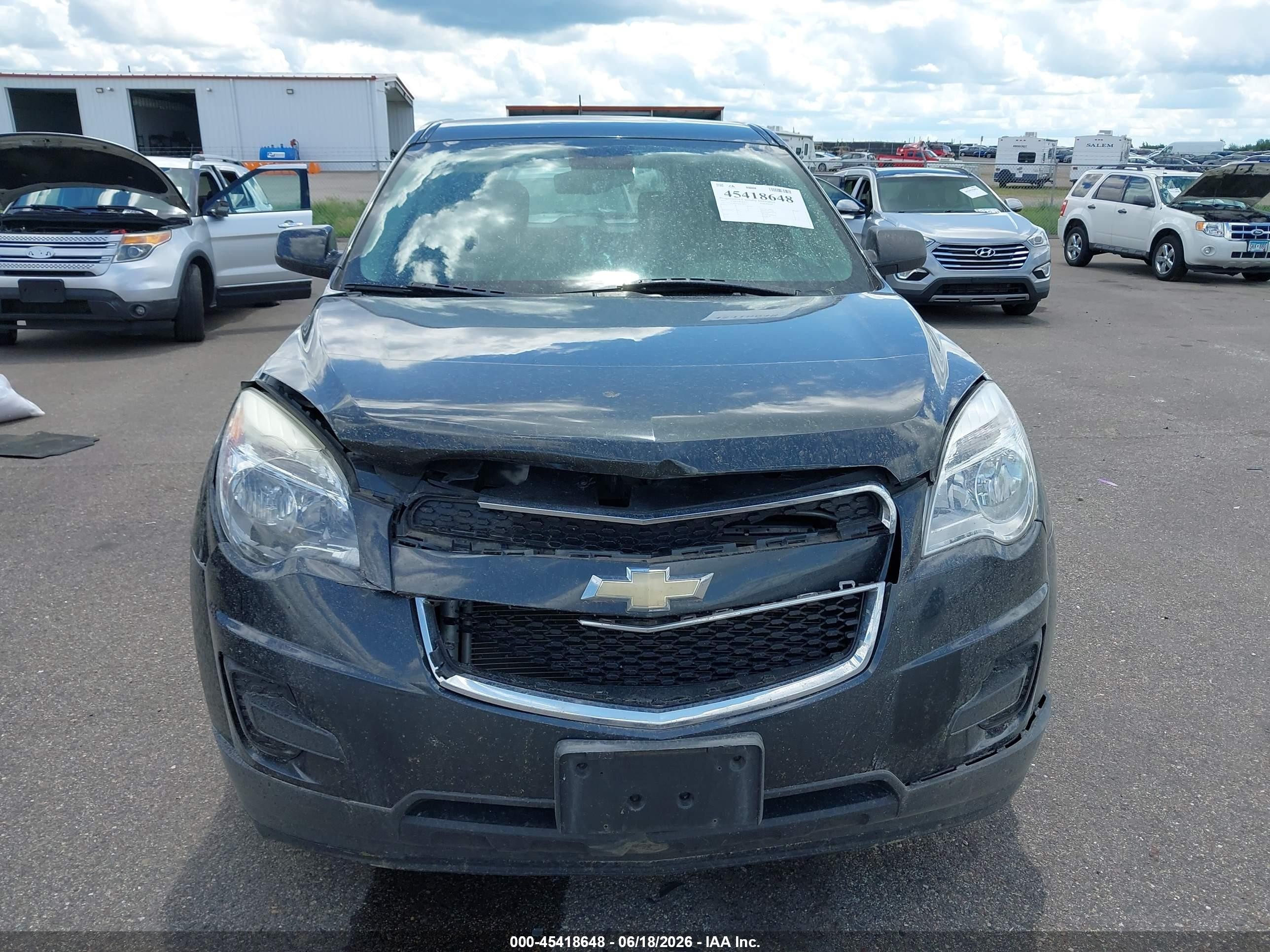 2013 Chevrolet Equinox Ls Gray vin: 2GNALBEK1D6312012