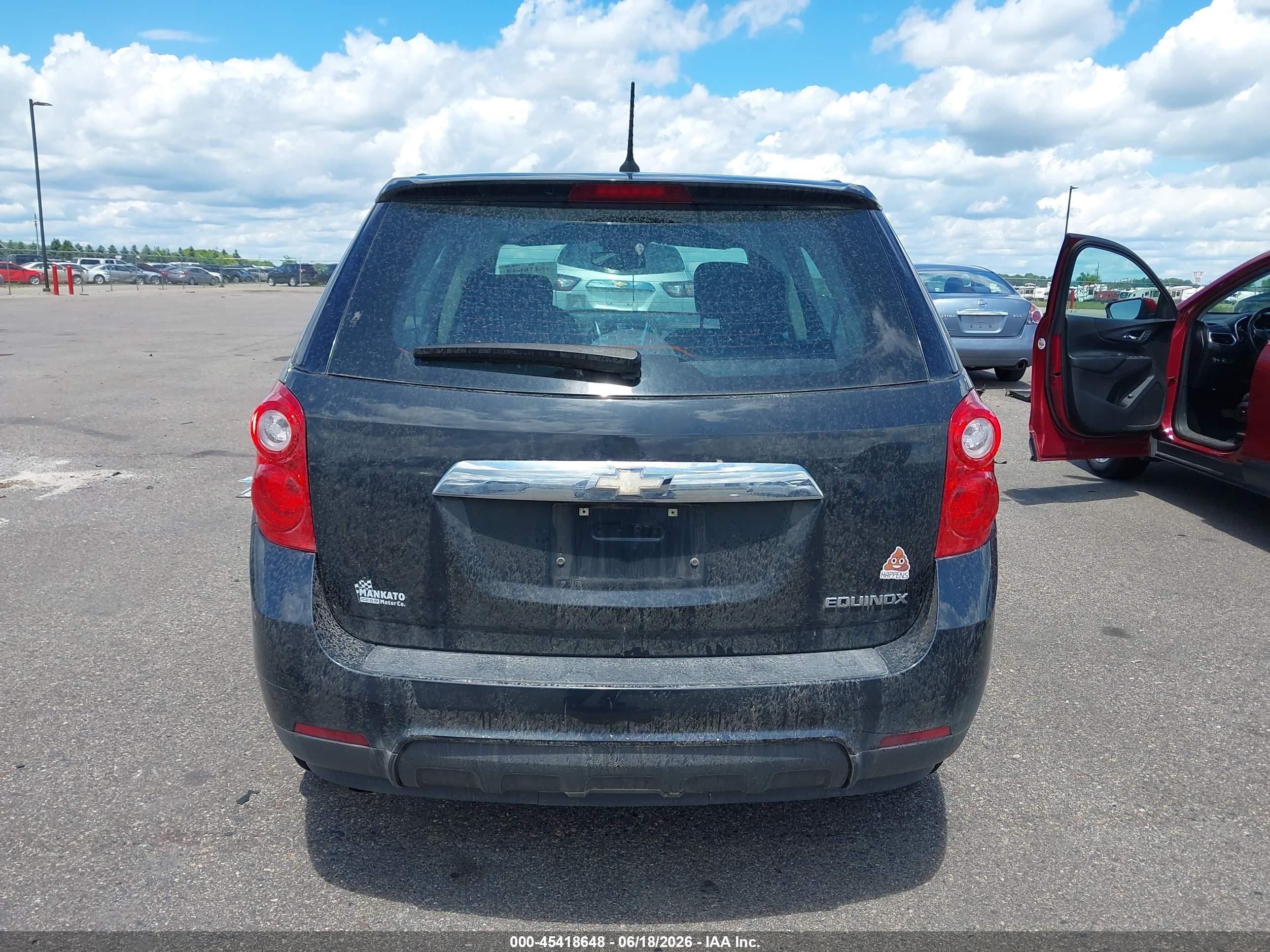 2013 Chevrolet Equinox Ls Gray vin: 2GNALBEK1D6312012