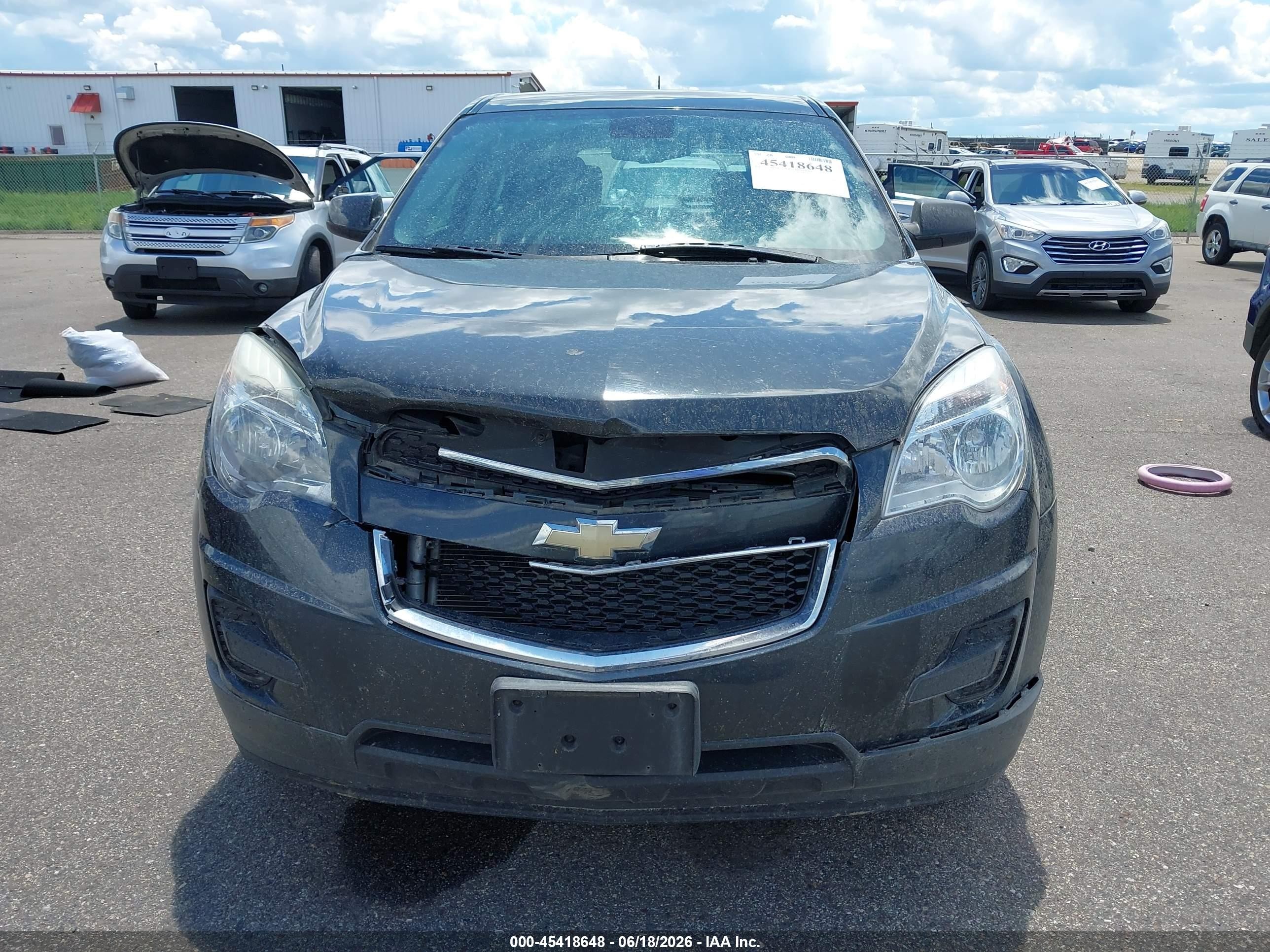 2013 Chevrolet Equinox Ls Gray vin: 2GNALBEK1D6312012