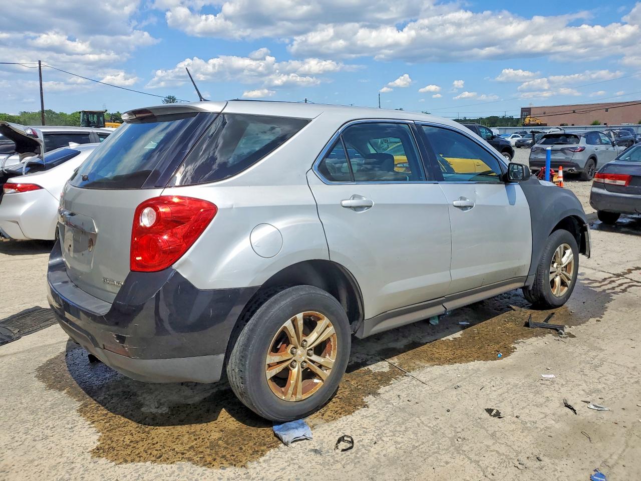 2013 Chevrolet Equinox Ls Silver vin: 2GNALBEK1D6334107