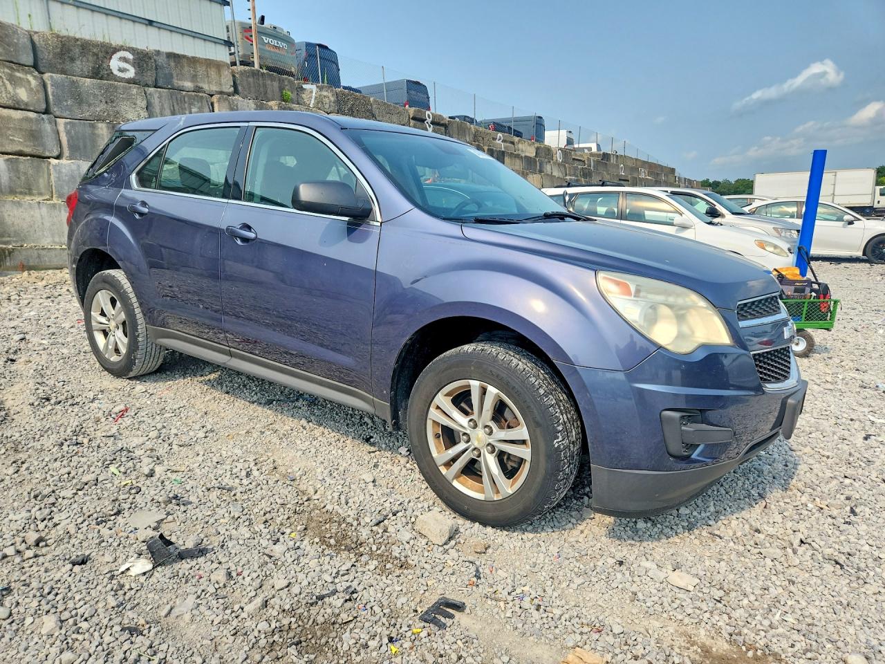 2013 Chevrolet Equinox Ls Blue vin: 2GNALBEK1D6336424