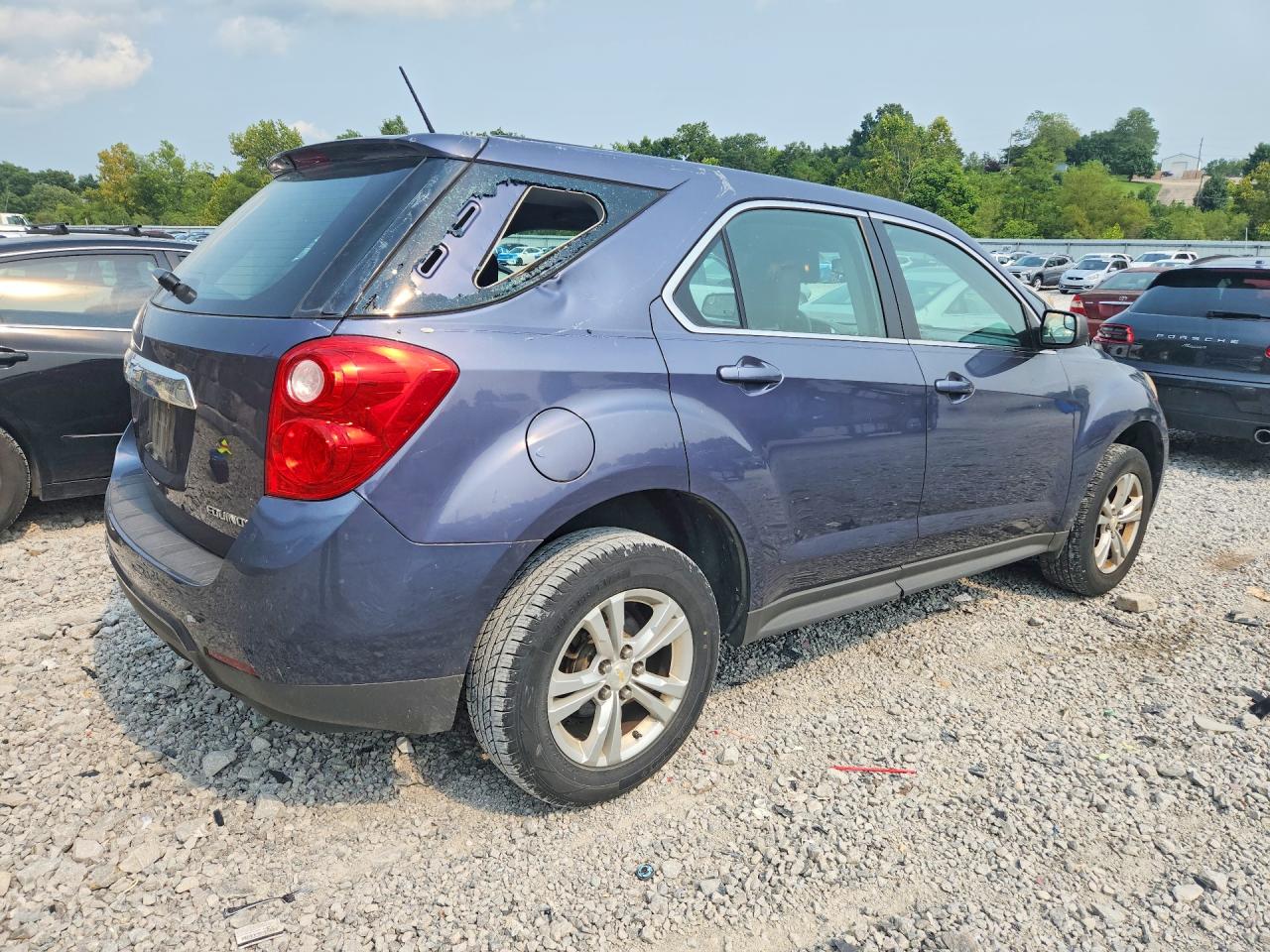 2013 Chevrolet Equinox Ls Blue vin: 2GNALBEK1D6336424