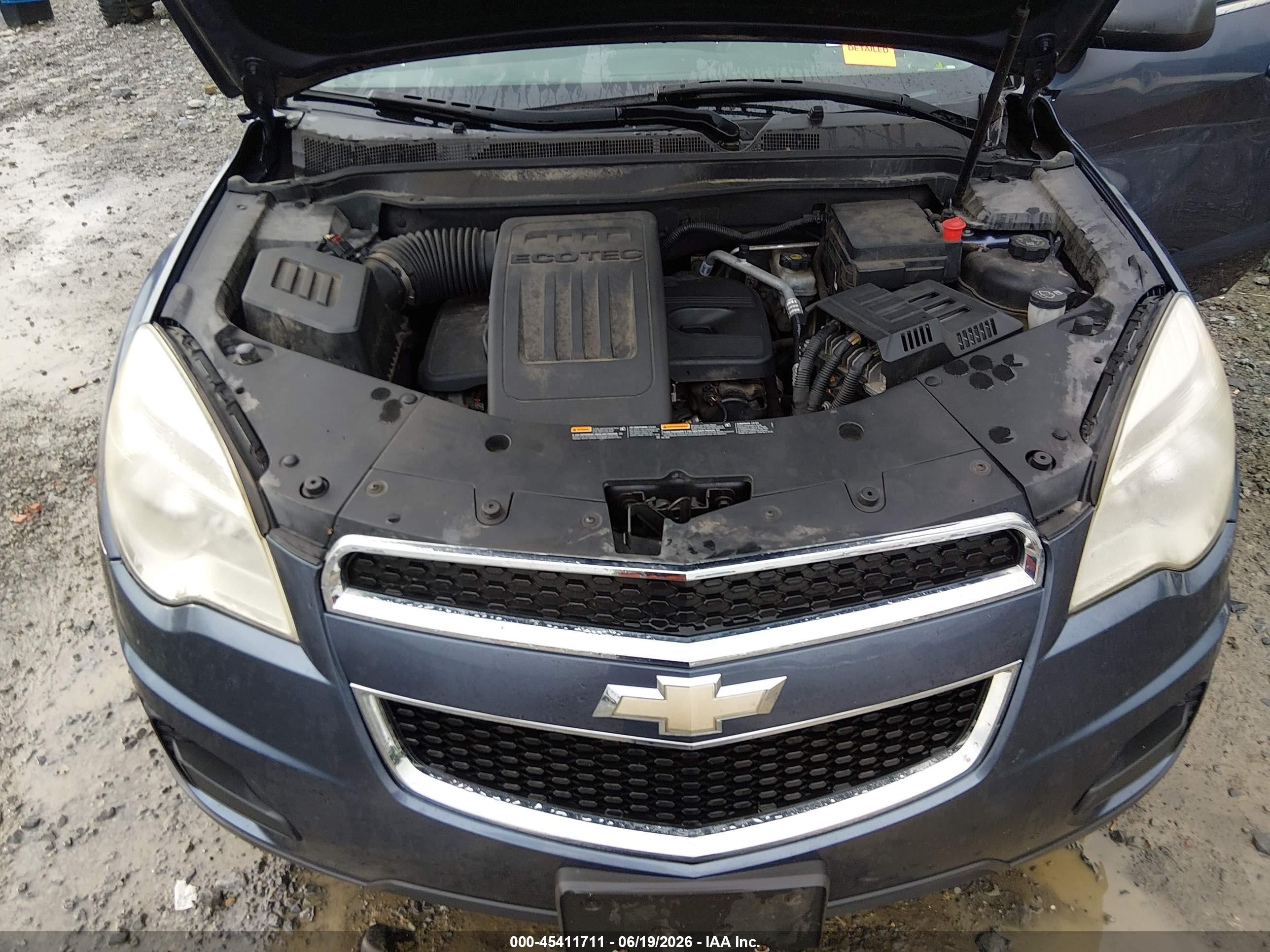 2013 Chevrolet Equinox Ls Blue vin: 2GNALBEK1D6419299