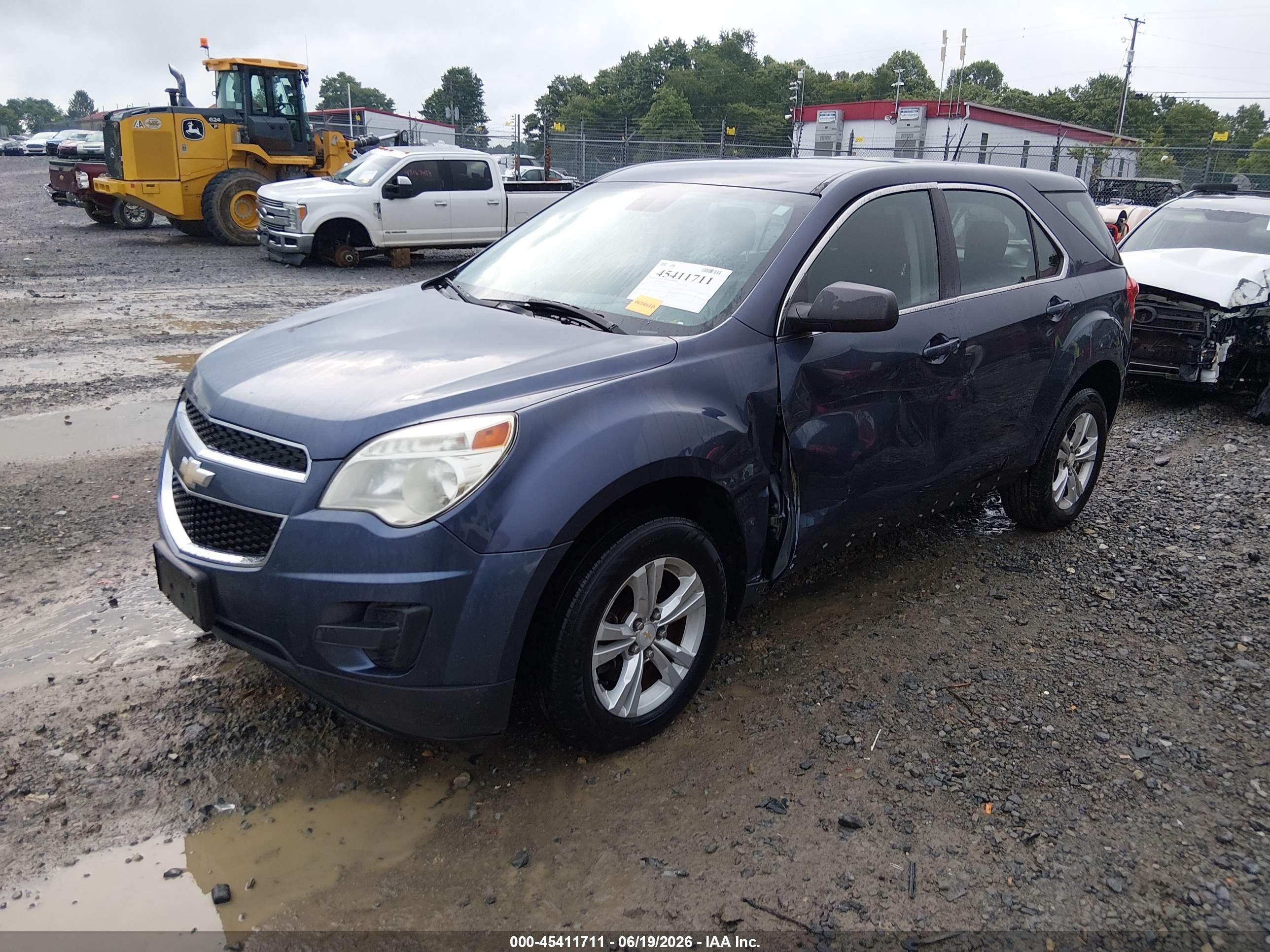 2013 Chevrolet Equinox Ls Blue vin: 2GNALBEK1D6419299