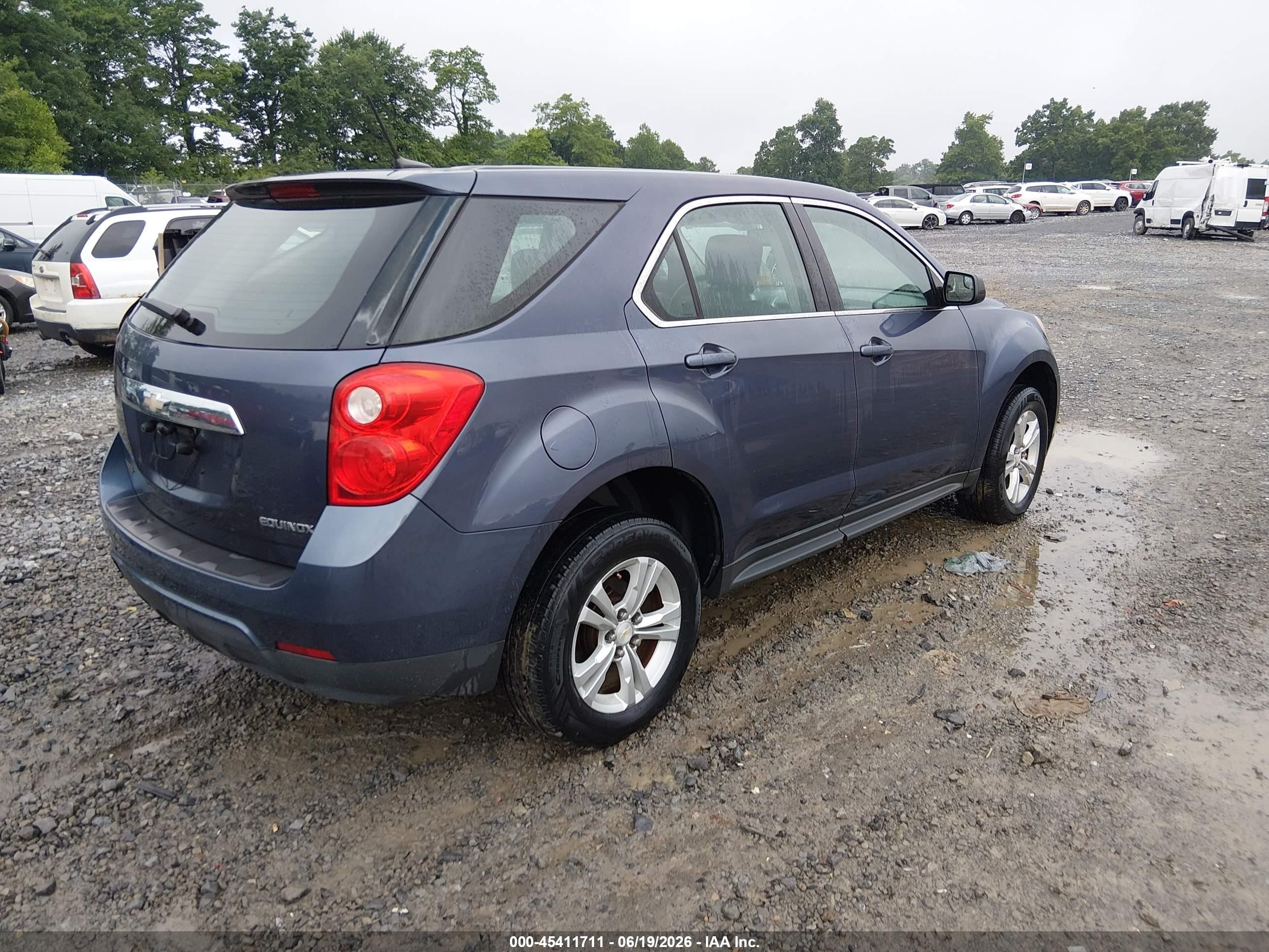 2013 Chevrolet Equinox Ls Blue vin: 2GNALBEK1D6419299