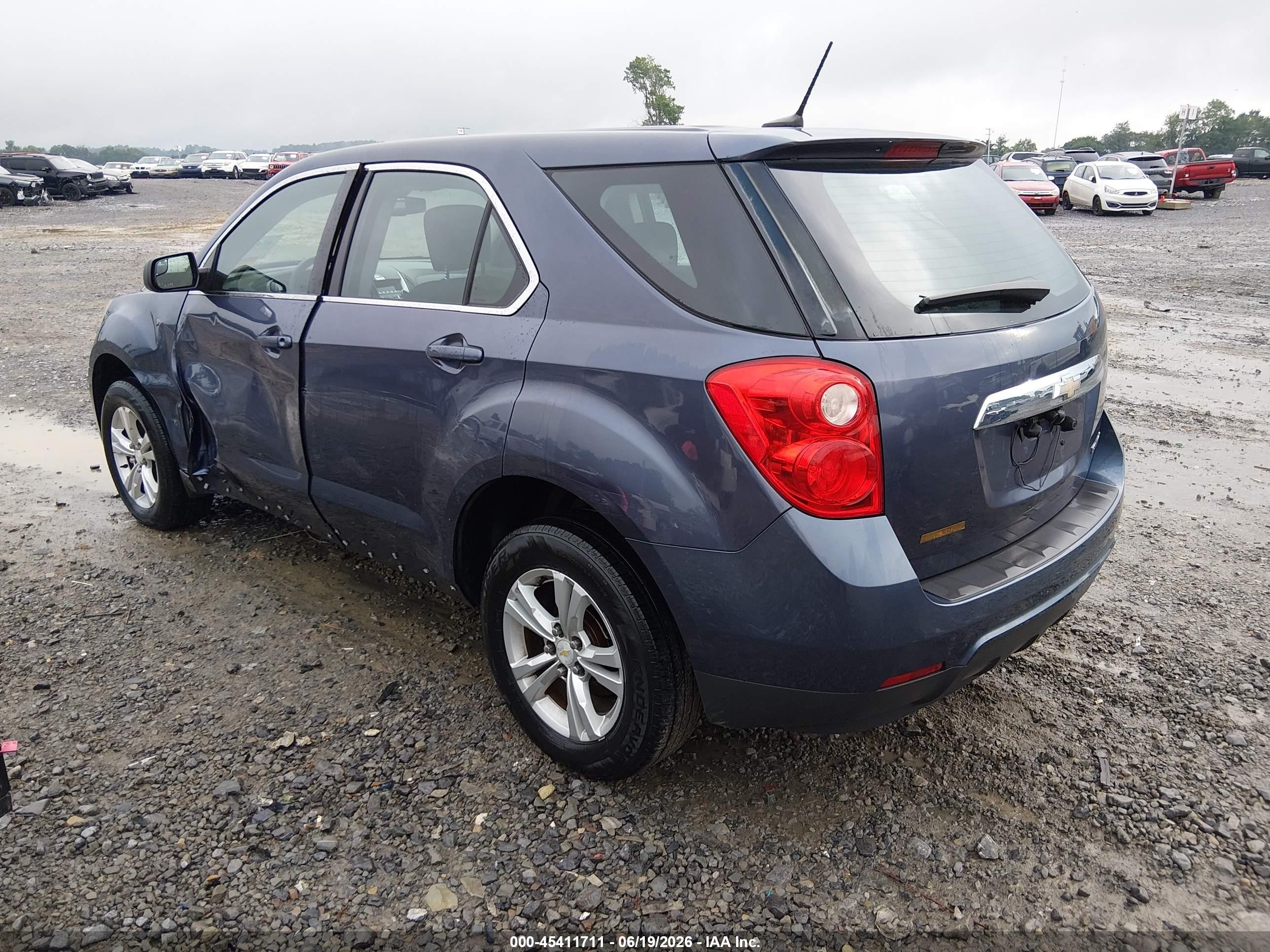 2013 Chevrolet Equinox Ls Blue vin: 2GNALBEK1D6419299