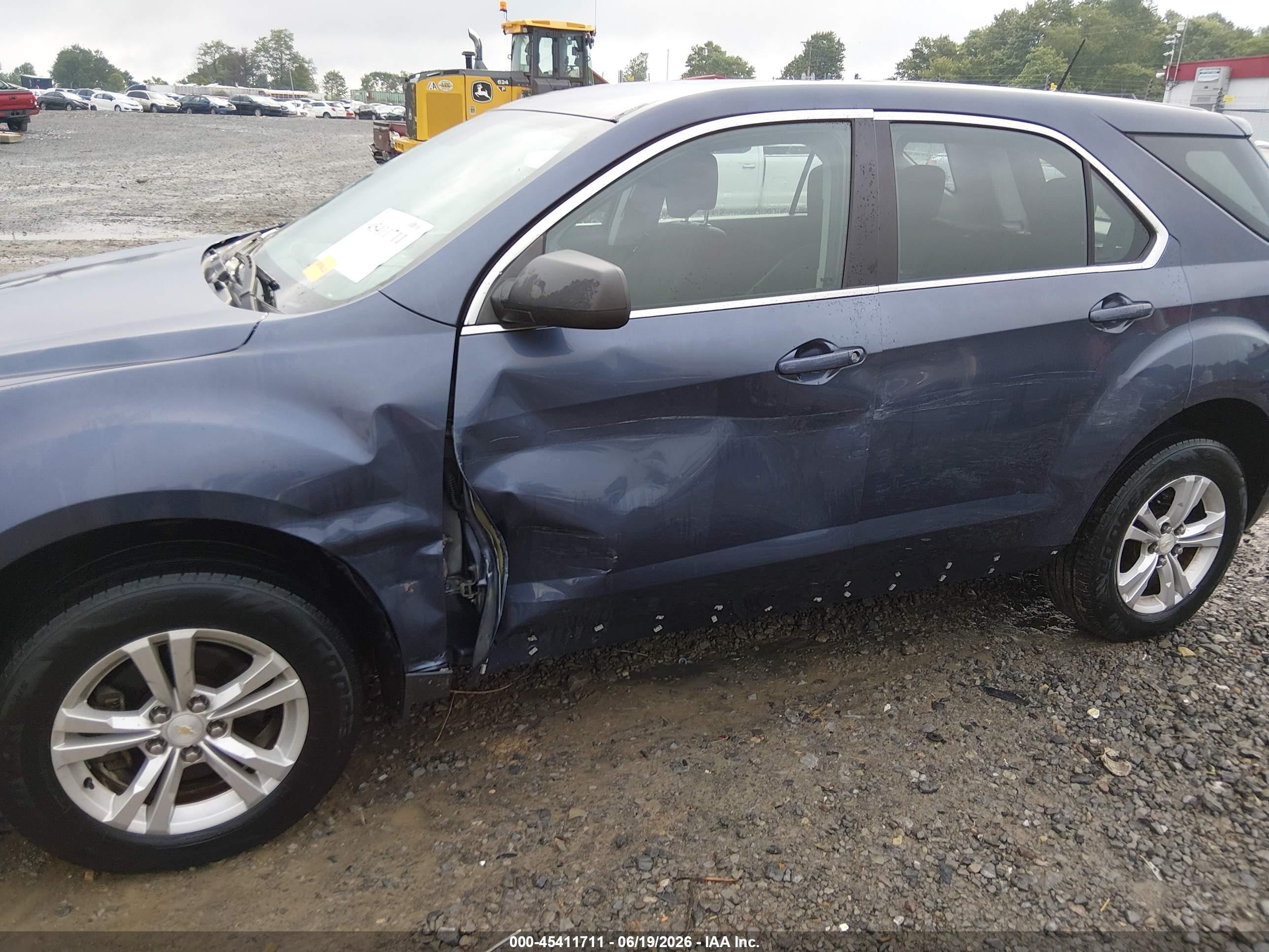 2013 Chevrolet Equinox Ls Blue vin: 2GNALBEK1D6419299