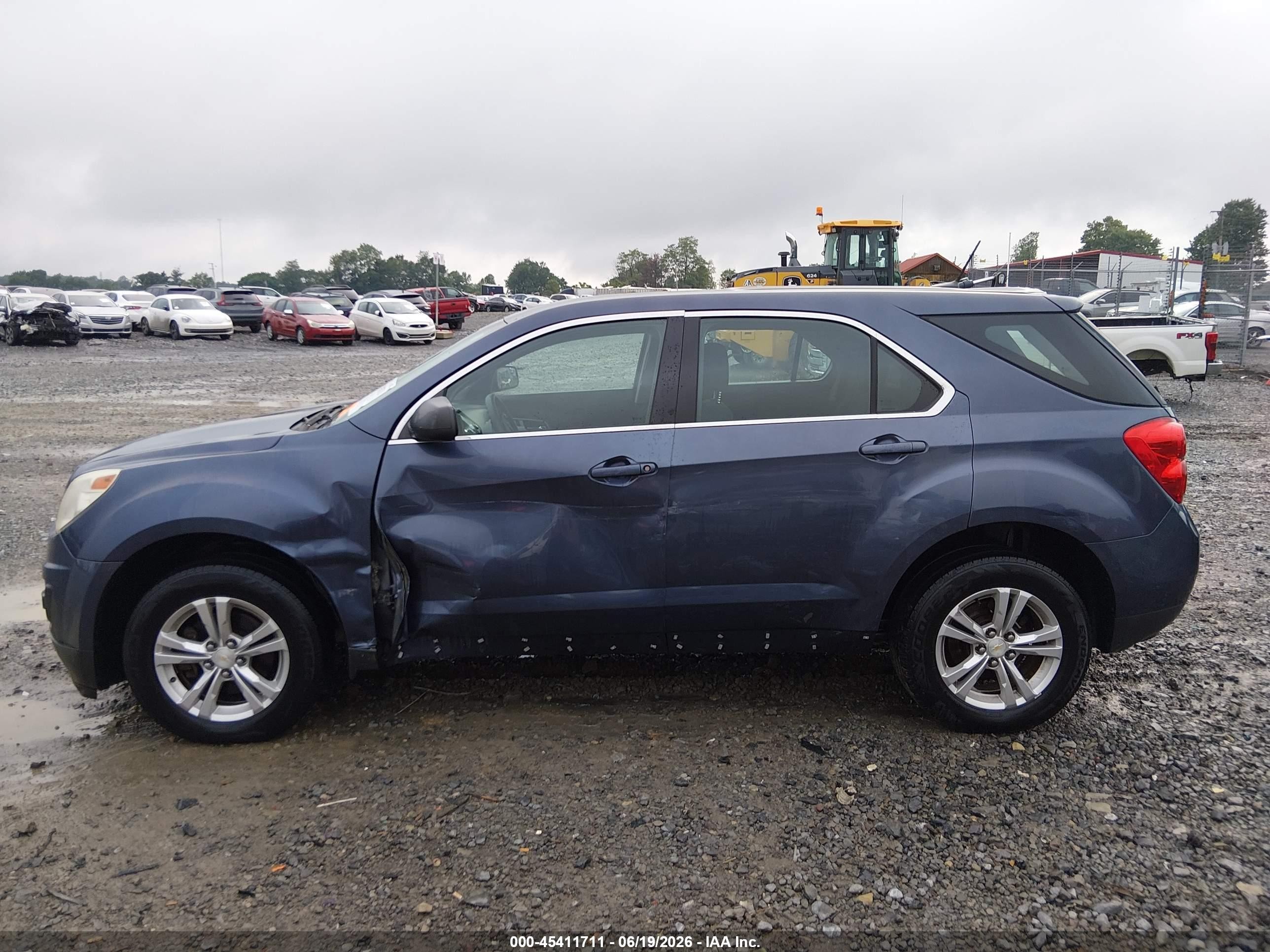 2013 Chevrolet Equinox Ls Blue vin: 2GNALBEK1D6419299
