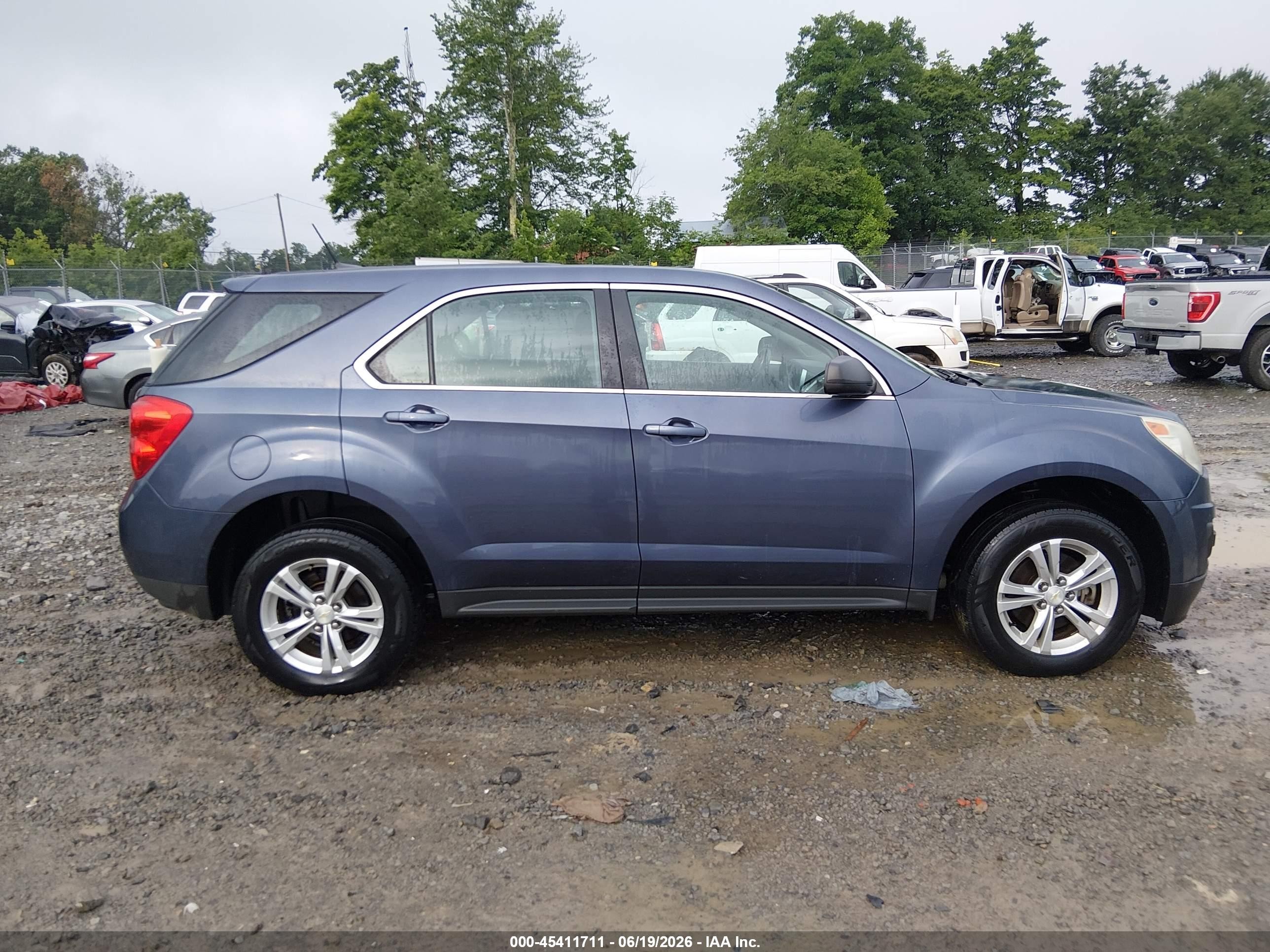 2013 Chevrolet Equinox Ls Blue vin: 2GNALBEK1D6419299