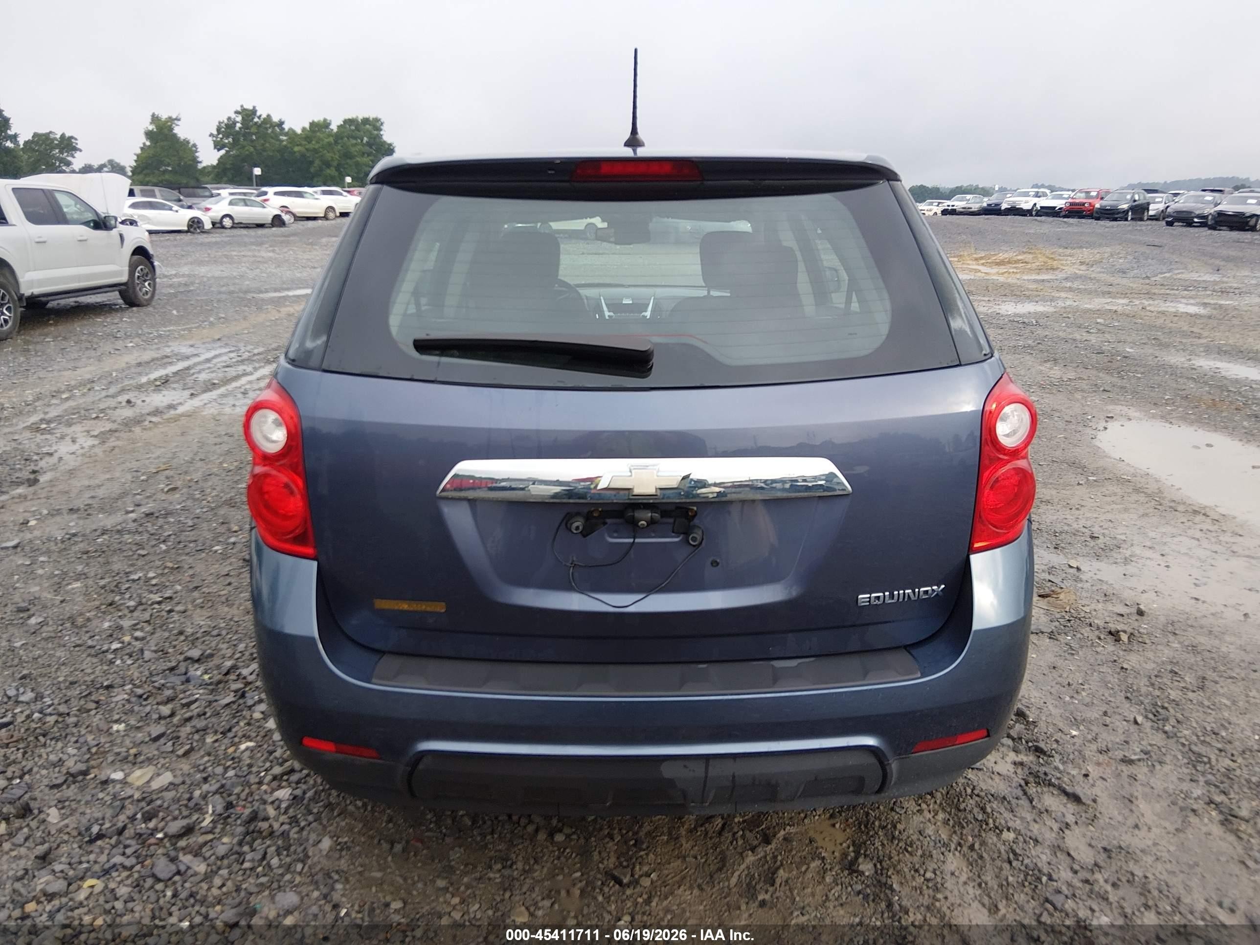 2013 Chevrolet Equinox Ls Blue vin: 2GNALBEK1D6419299