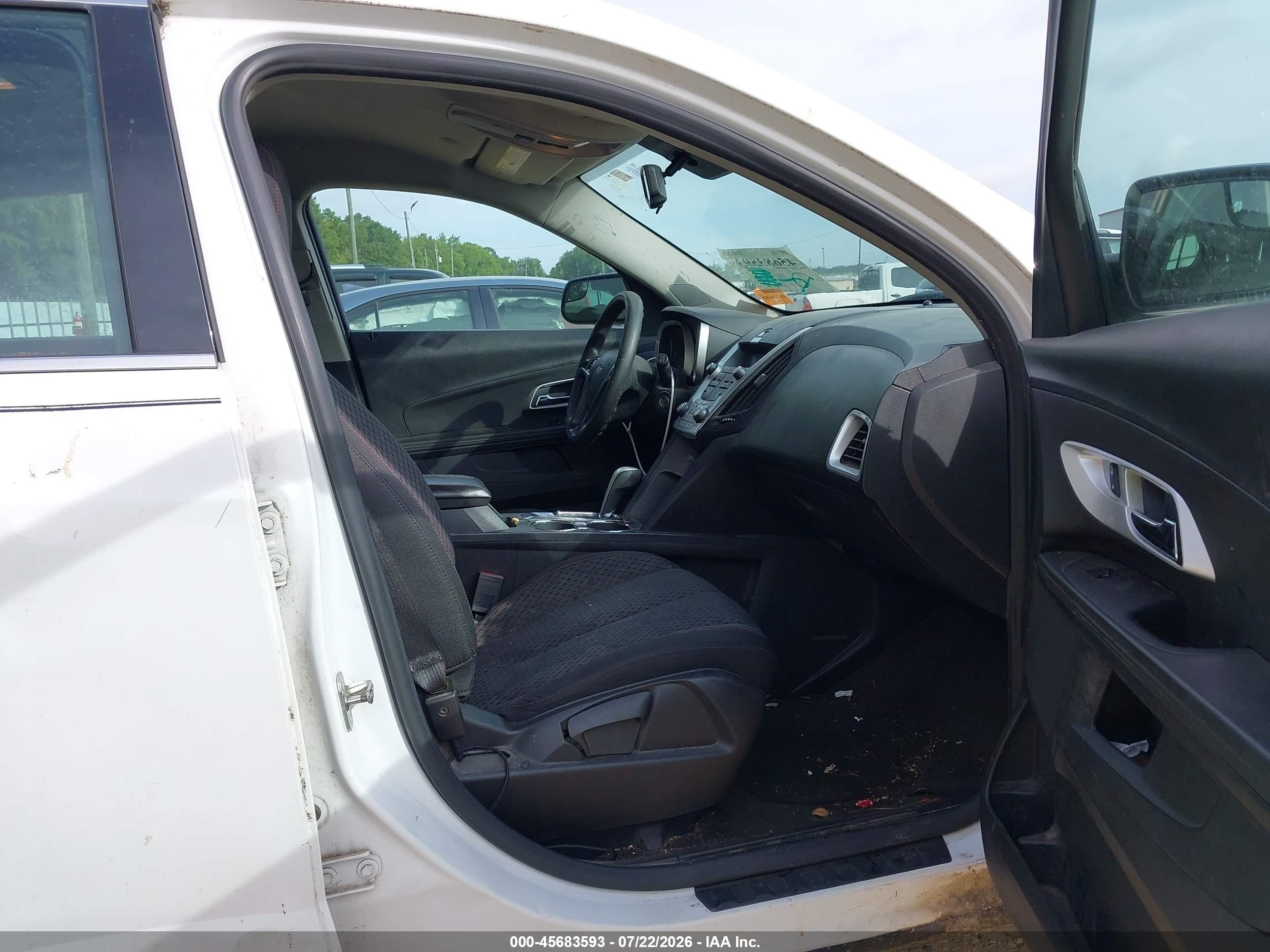 2013 Chevrolet Equinox Ls White vin: 2GNALBEK1D6432750
