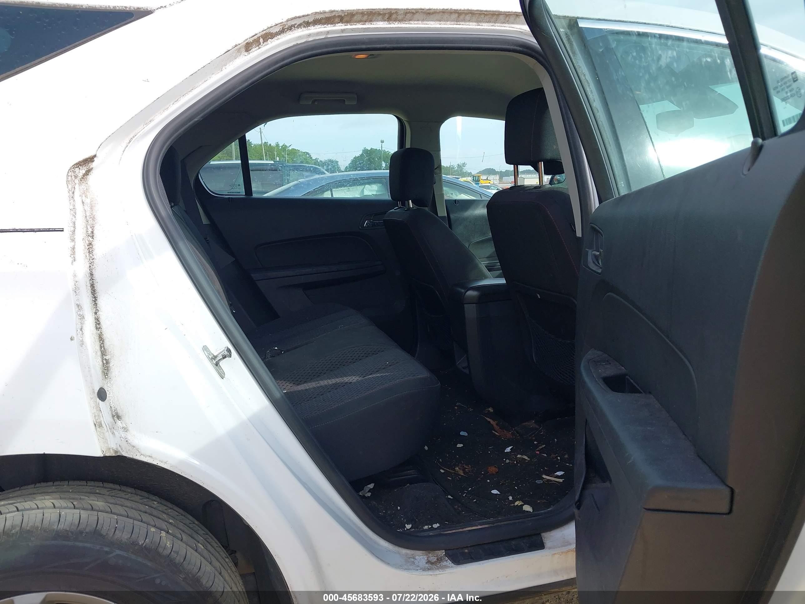 2013 Chevrolet Equinox Ls White vin: 2GNALBEK1D6432750