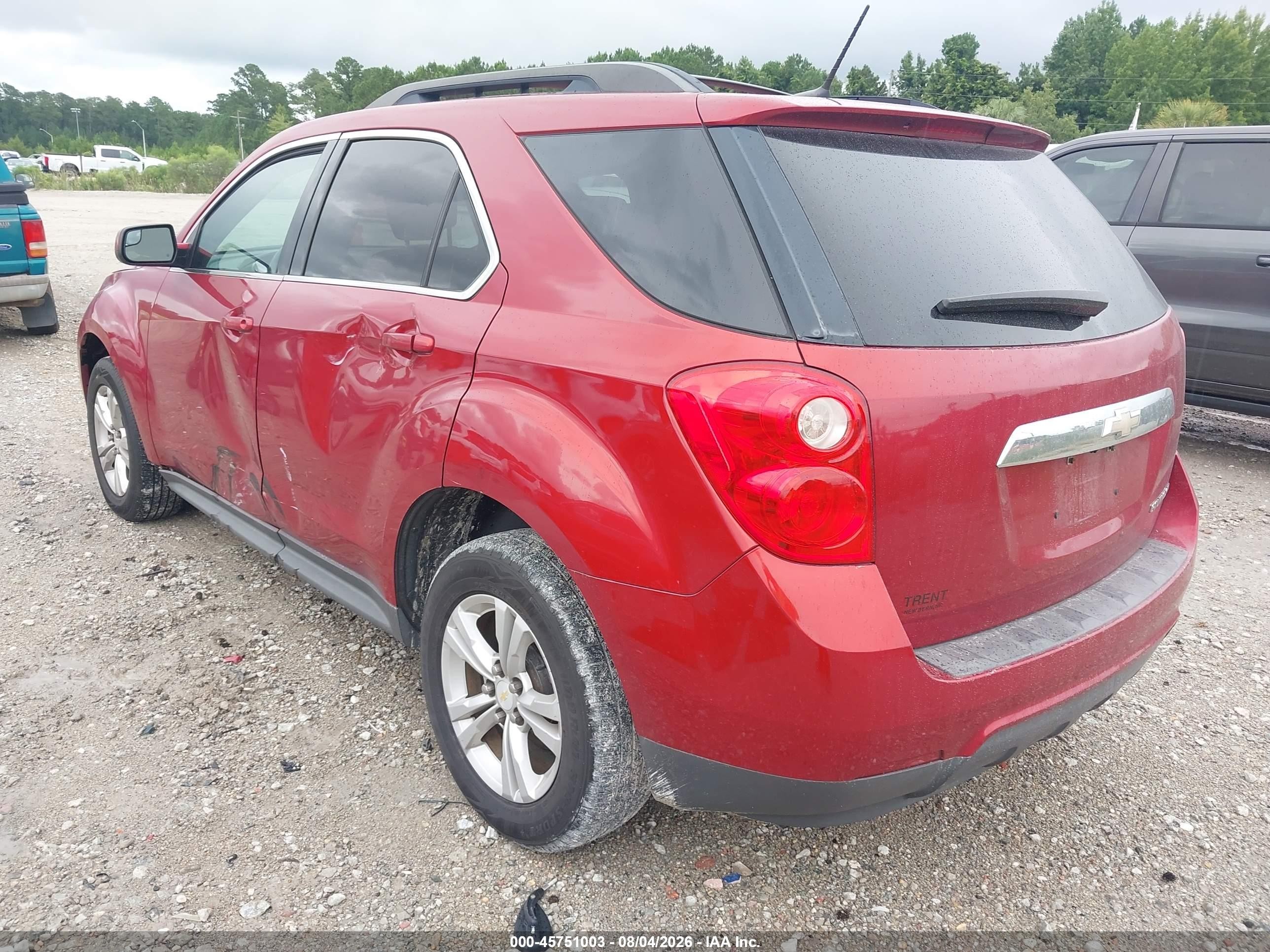 2014 Chevrolet Equinox Lt Red vin: 2GNALBEK1E6101023