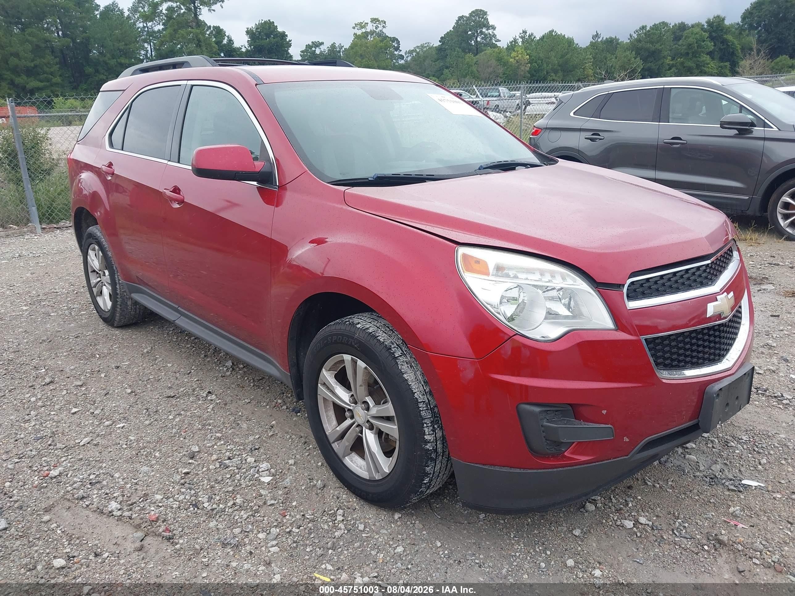 2014 Chevrolet Equinox Lt Red vin: 2GNALBEK1E6101023
