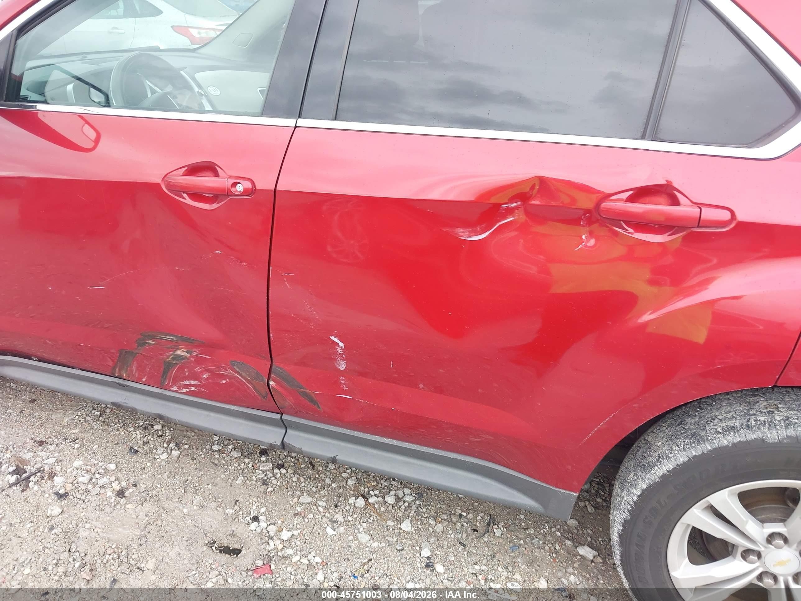 2014 Chevrolet Equinox Lt Red vin: 2GNALBEK1E6101023